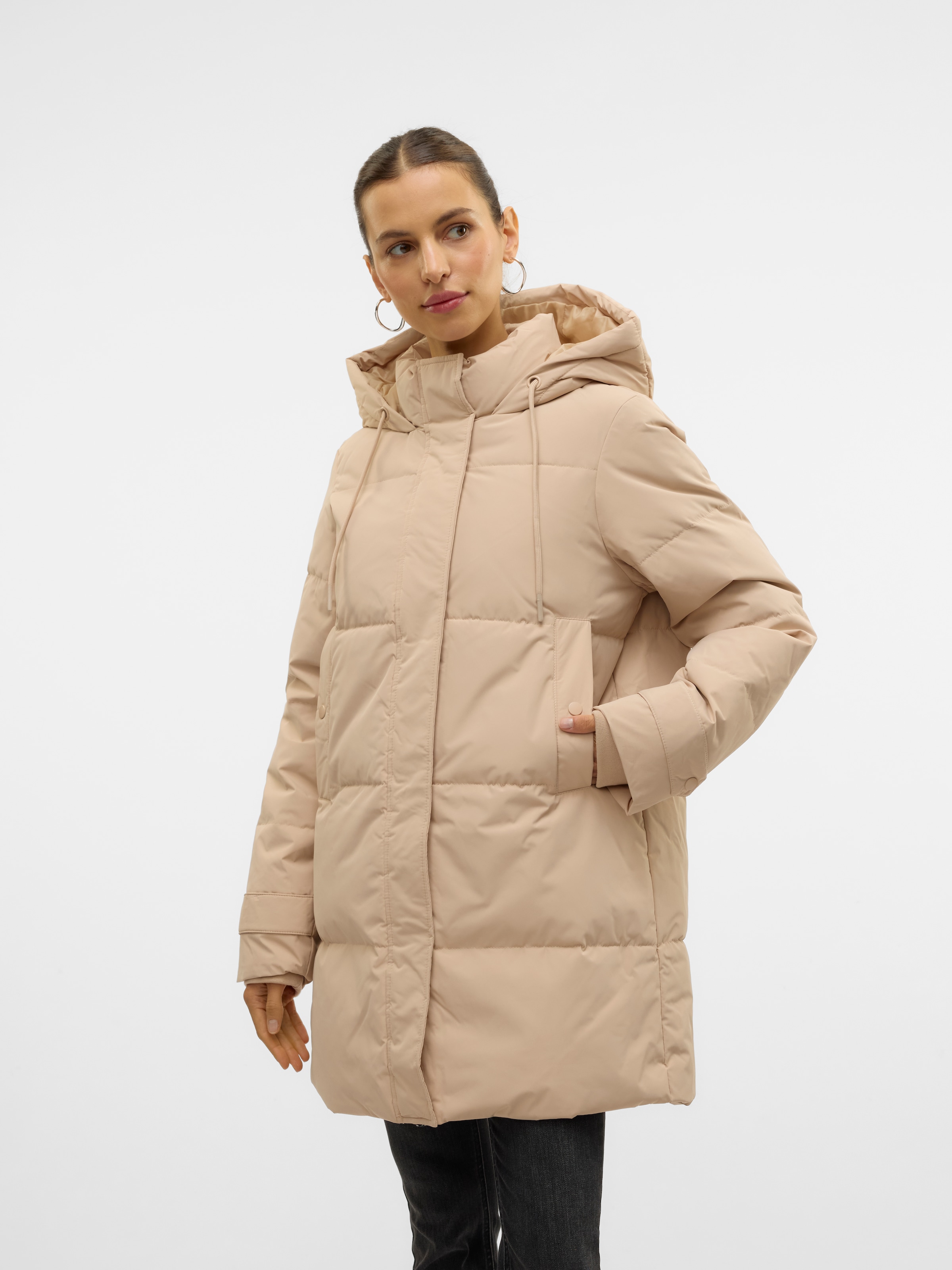 Steppjacke »VMLEONIELEA DOWN JACKET NOOS GA«, mit Kapuze