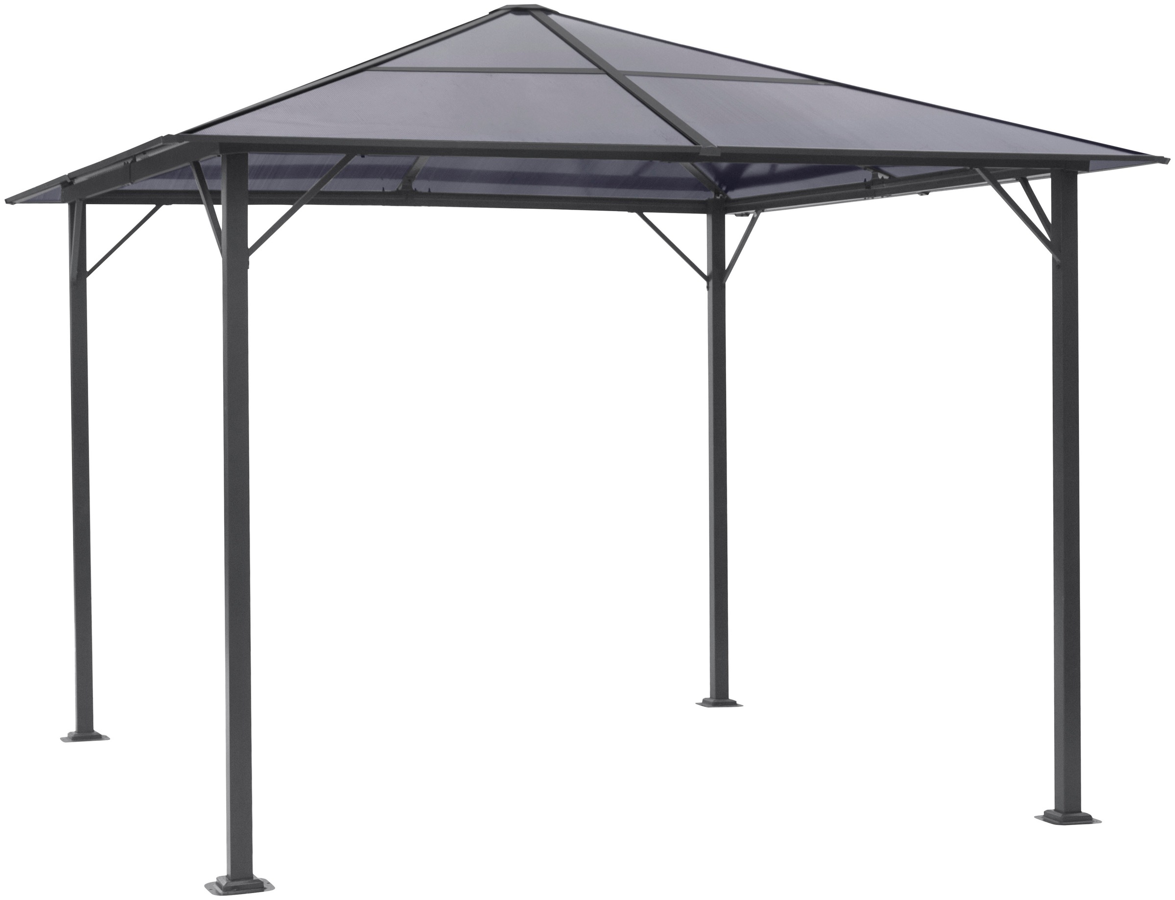 KONIFERA Pavillon »Malaga«, BxT: 300x300 cm, Stahlgestell, Polycarbonat-Dachplatten