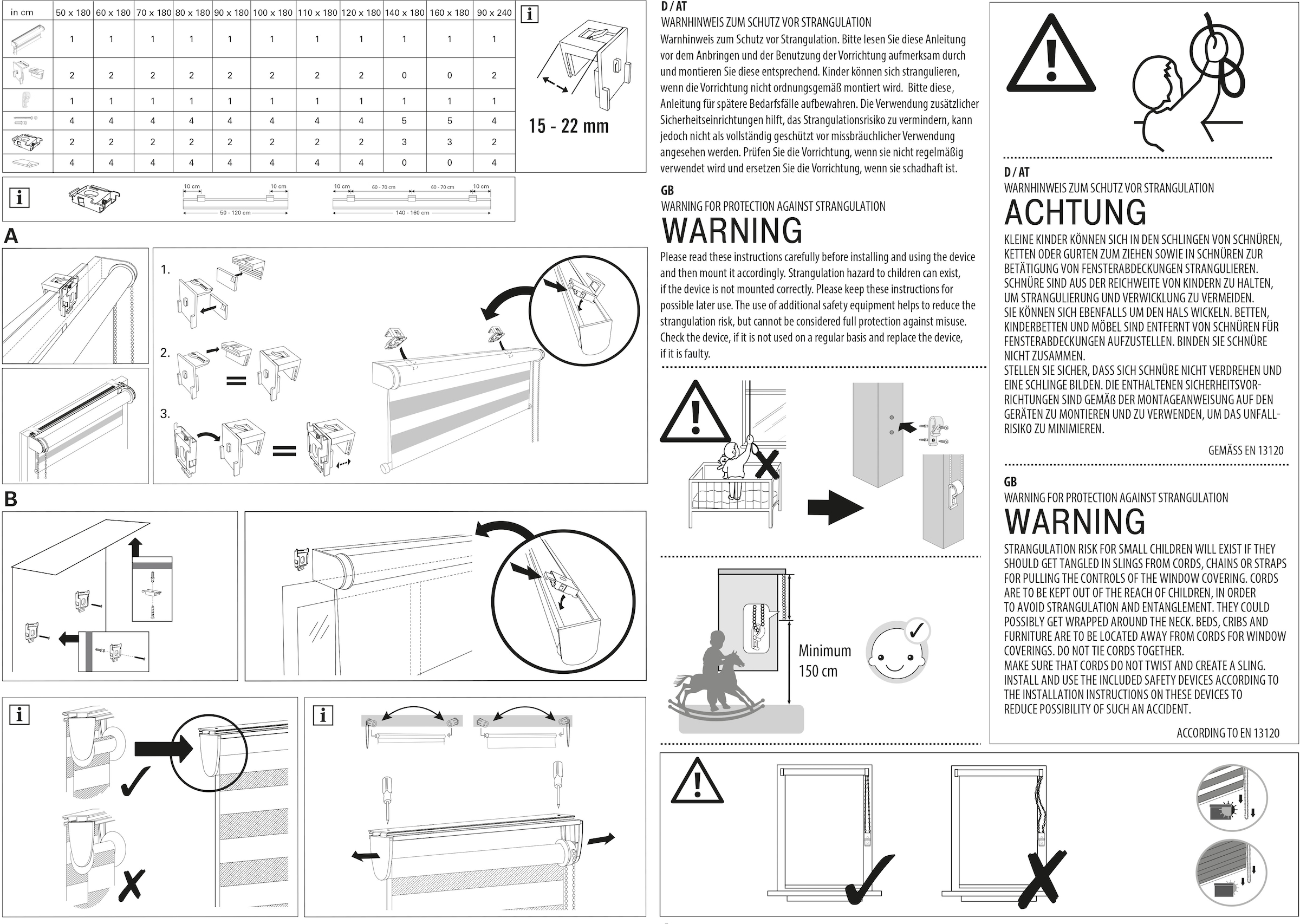 GARDINIA Doppelrollo »de luxe« halbtransparent Sichtschutz mit Bohren/ohne Bohren freihängend hochwertiges Gesamtkonzept mit silbernen Metallkomponenten