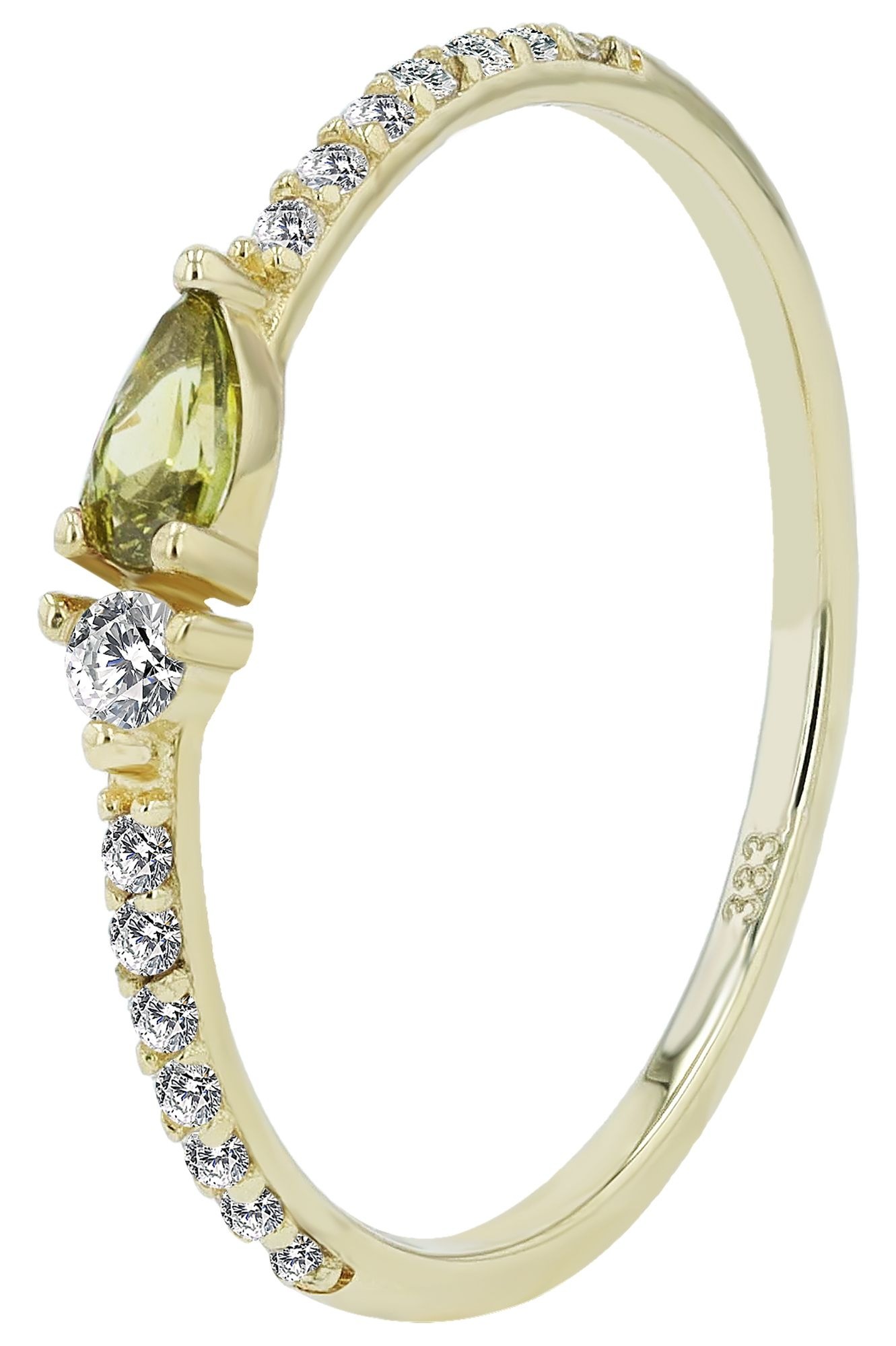 Adelia´s Fingerring »Damen Ring aus 333 Gold mit Zirkonia«