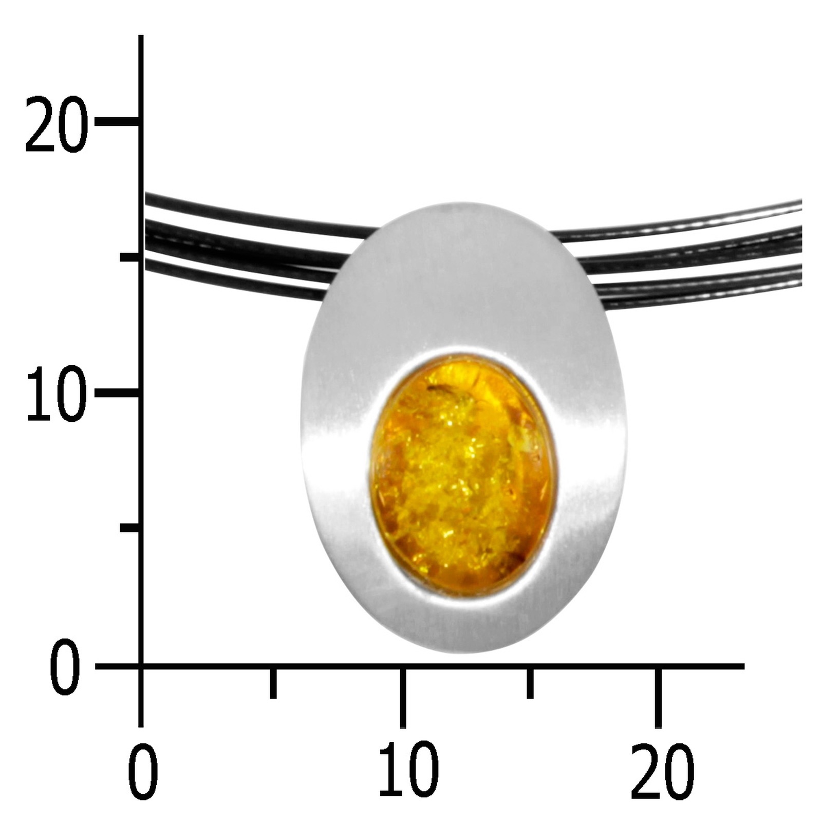 OSTSEE-SCHMUCK Kette mit Anhänger »- Gleiter-Rabea 16 x 11 mm - Silber 925/000 - Bernstein«