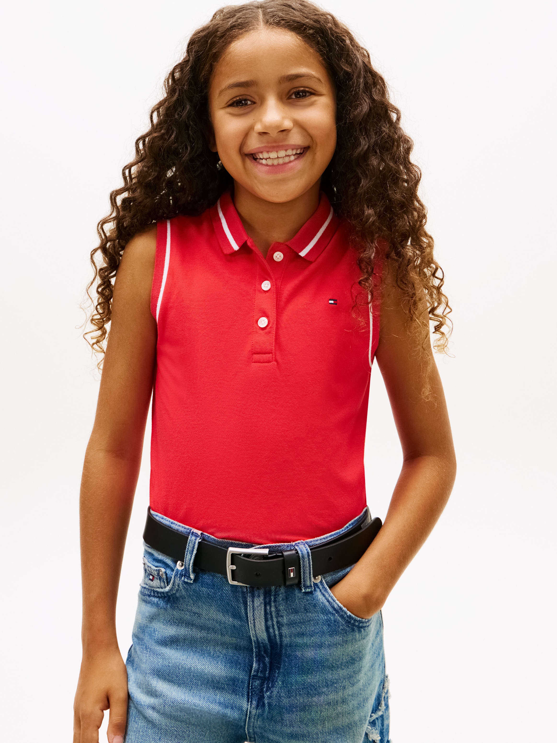 Tommy Hilfiger Poloshirt »CLASSIC POLO SLEEVELESS« Kinder bis 16 Jahre, ärmellos, regular fit