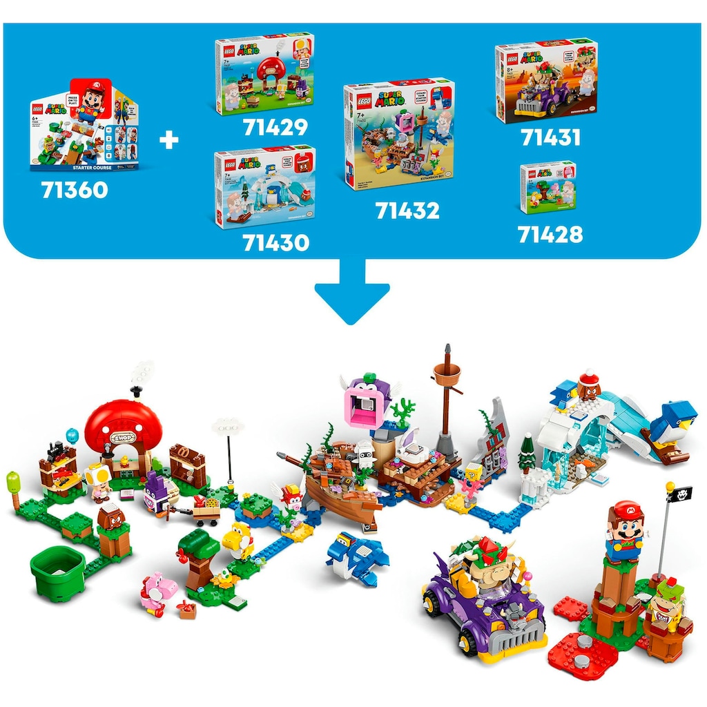 LEGO® Konstruktionsspielsteine »Dorrie und das versunkene Schiff (71432), LEGO Super Mario«, (500 St.)