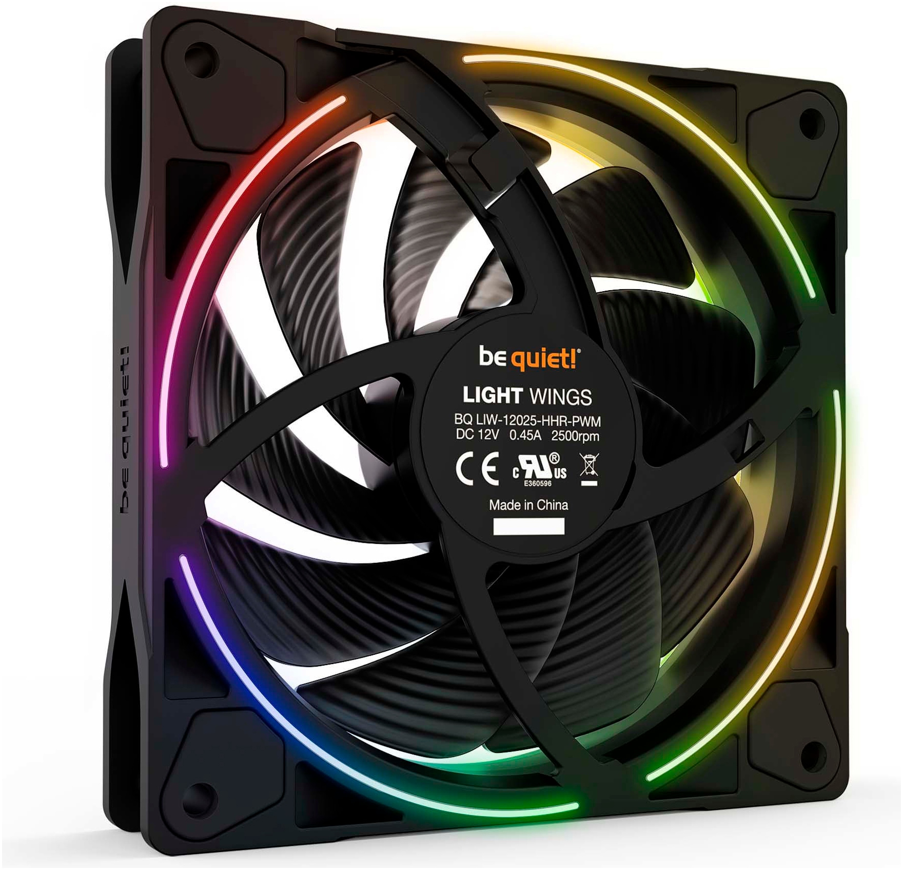 be quiet! Gehäuselüfter »Light Wings 120mm PWM high-speed Triple-Pack«, (Packung, 3 St.)