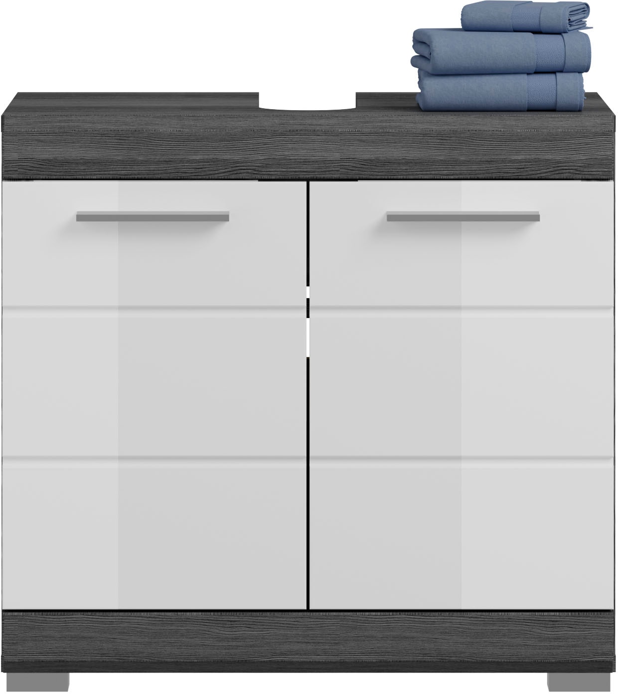 INOSIGN Badmöbel-Set »Siena«, (Set, 4 St.), Hochschrank, Spiegelschrank, Waschbeckenunterschrank,Hochschrank breit