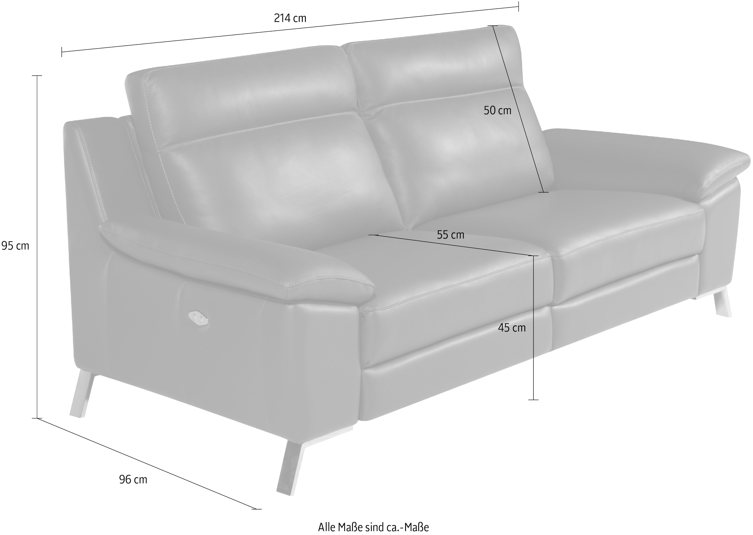 CALIA ITALIA 3-Sitzer »Roby«