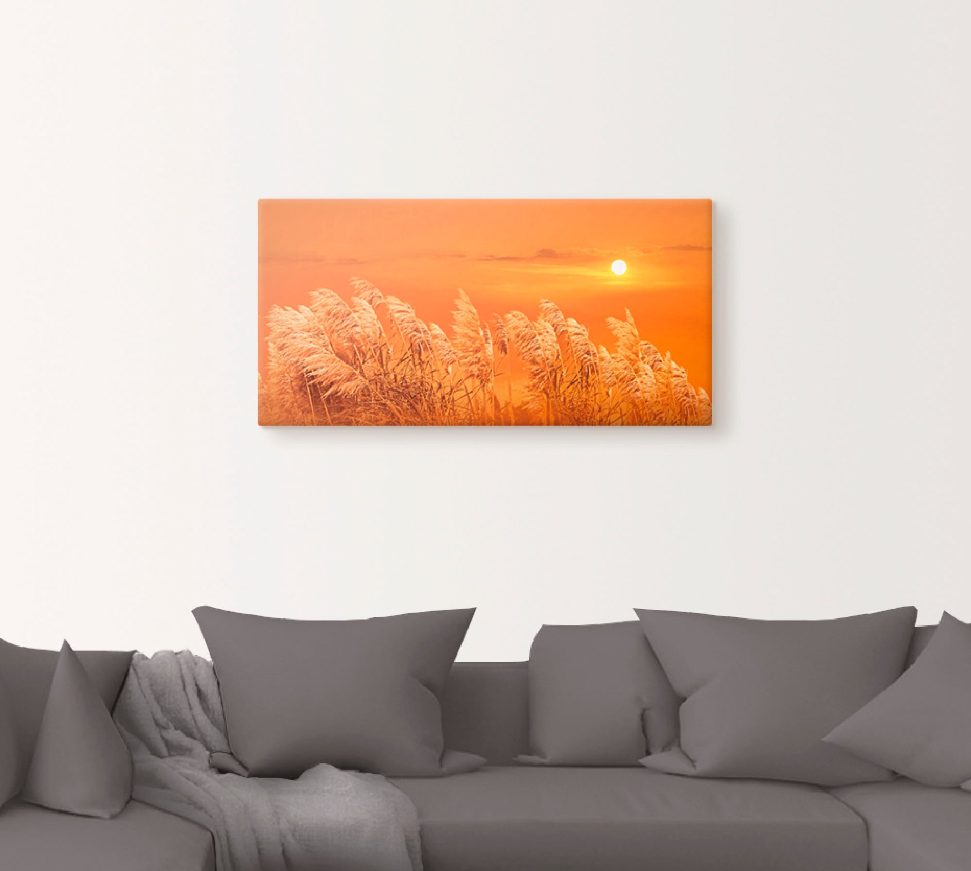 Artland Wandbild »Im Wind«, Gräser, (1 St.), als Leinwandbild in verschied. Größen