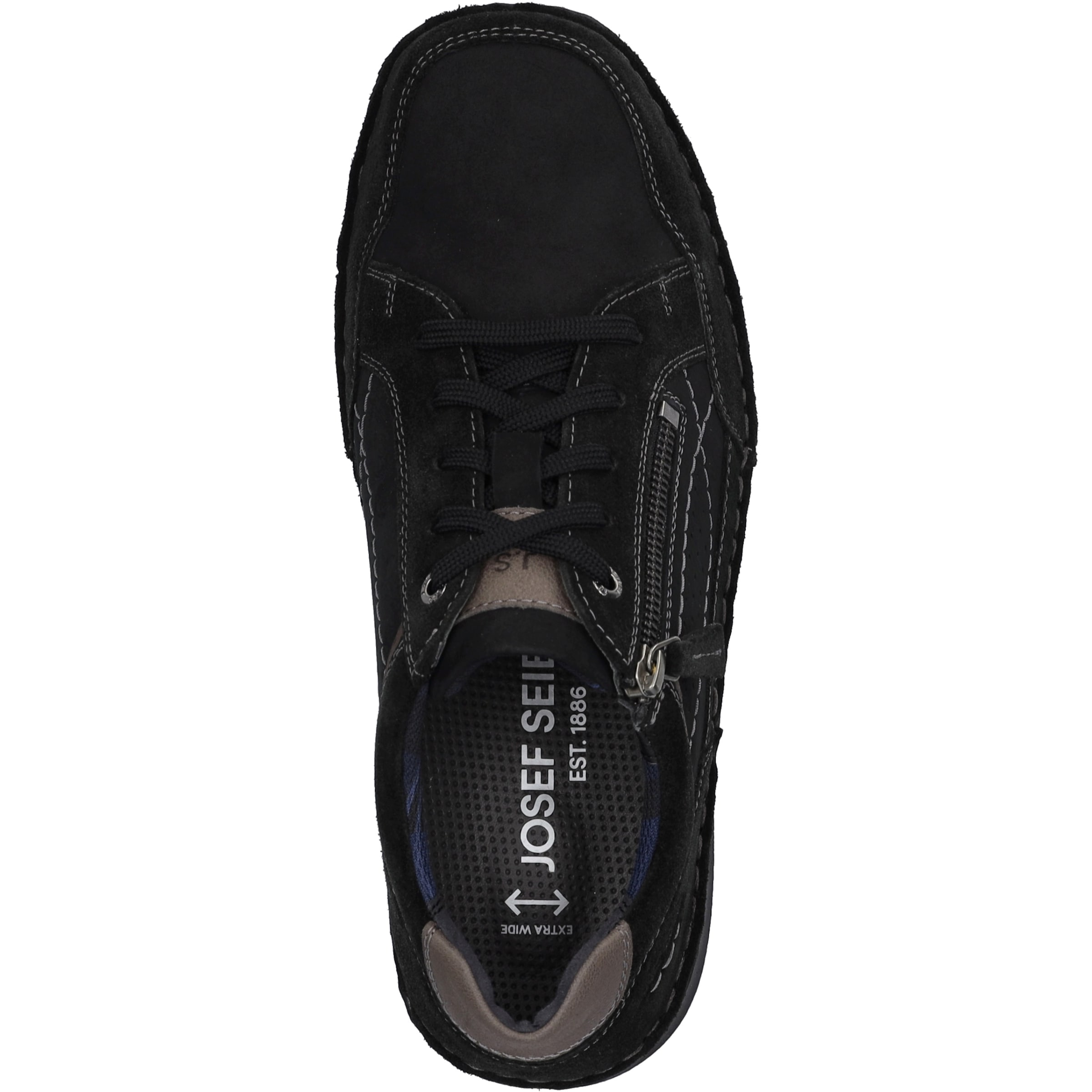 Josef Seibel Schnürschuh »New Anvers 11, schwarz-kombi«
