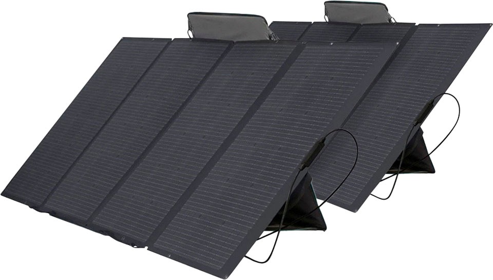 Ecoflow Solaranlage »Delta Pro Powerstation mit 2 x 400W Ecoflow Solarmodul«, (Spar-Set), mit 3,6kWh Zusatzbatterie, Plug and play