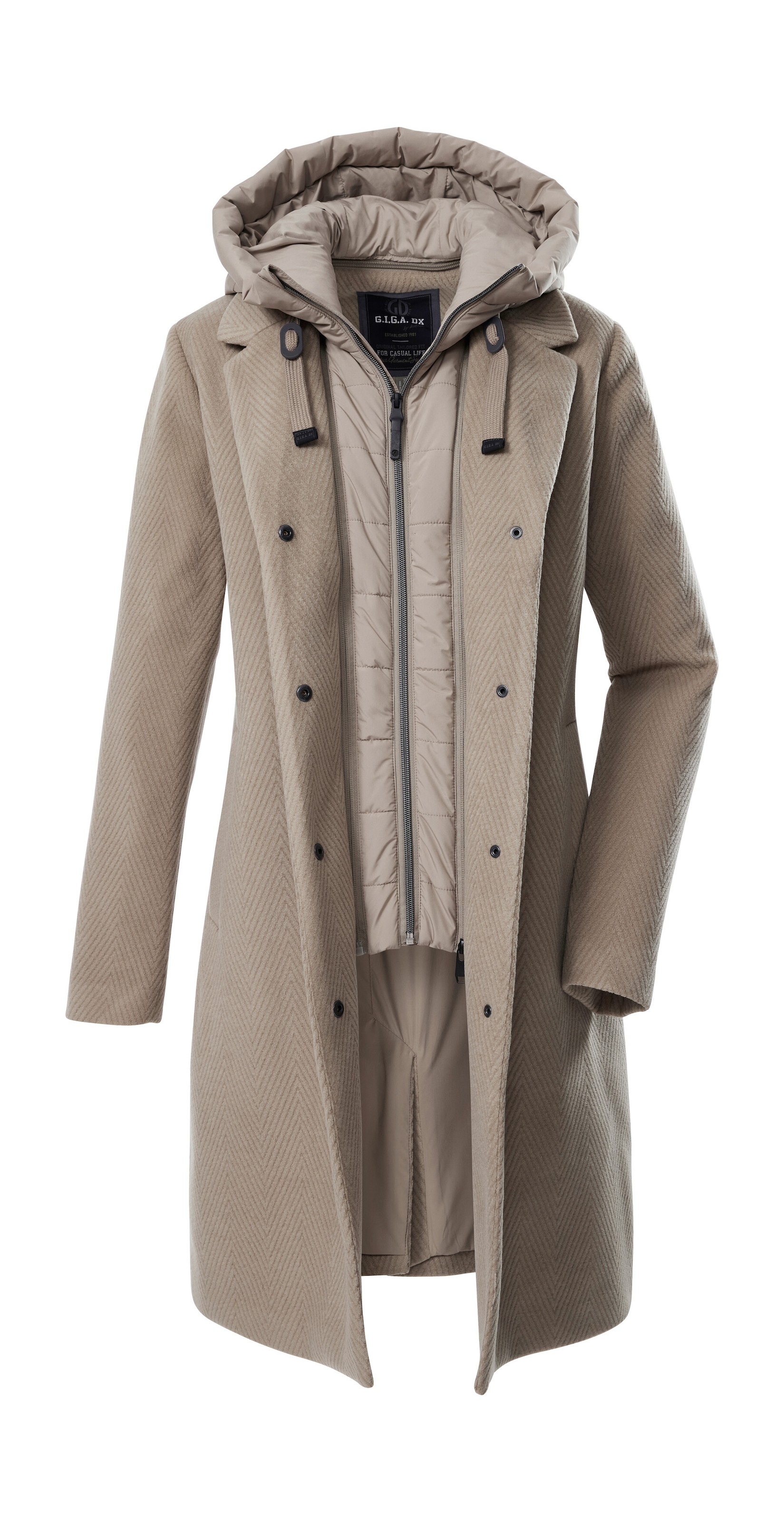 G.I.G.A. DX by killtec Parka »GW 20 WMN PRK«, Windabweisender Damen Parka mit abnehmbarer Kapuze und Gilet