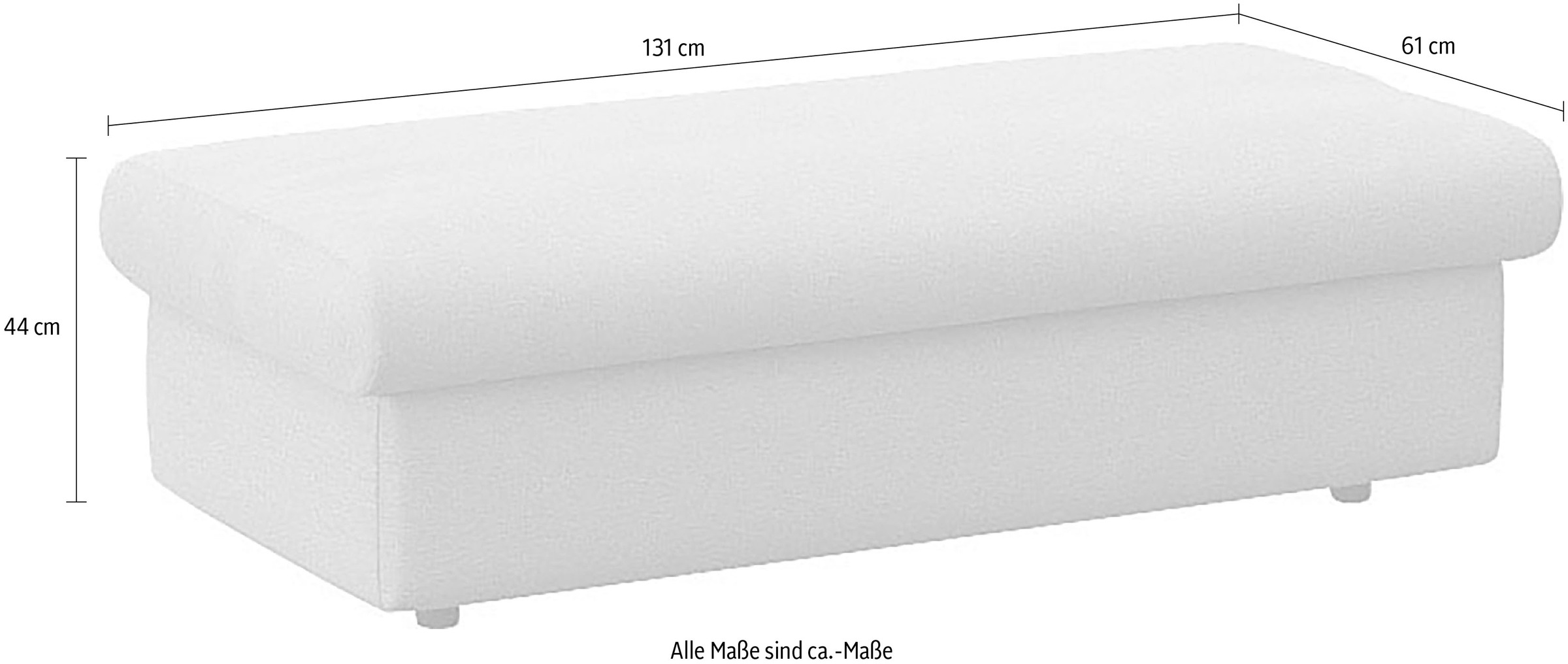 FLEXLUX Pouf »Lovane«, Weich & anschmiegsam