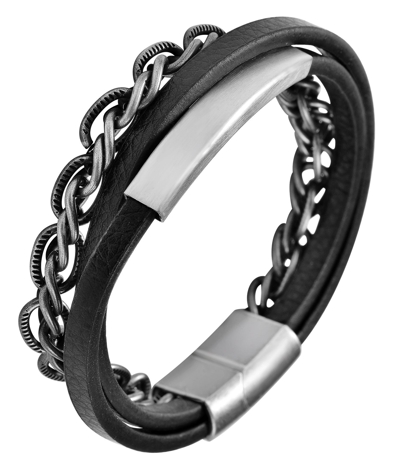 Adelia´s Armband »Unisex Armband aus Leder 21 cm«