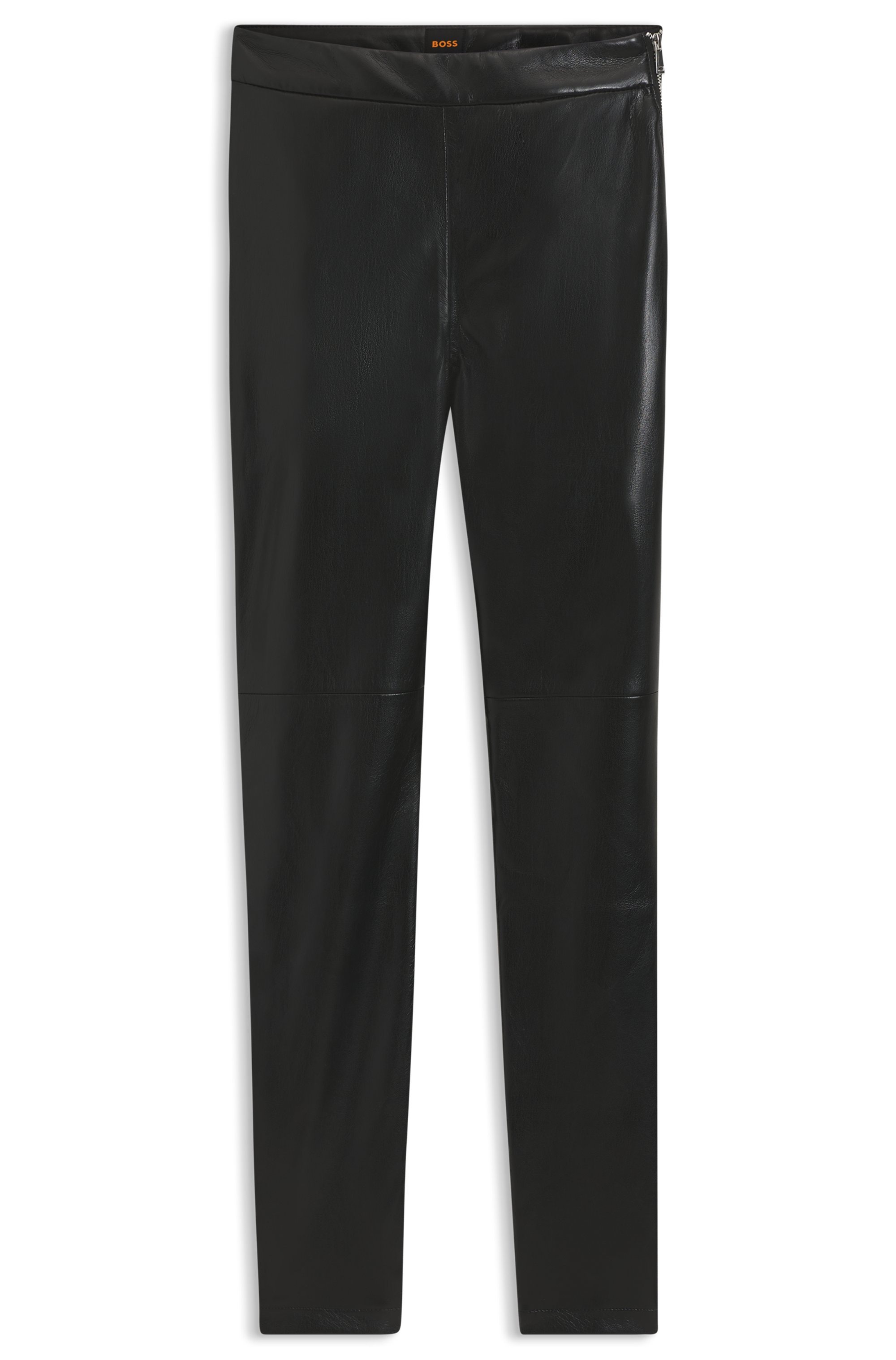 BOSS ORANGE Leggings »Taskin Premium Damenmode«  Slim Fit in Lederoptik