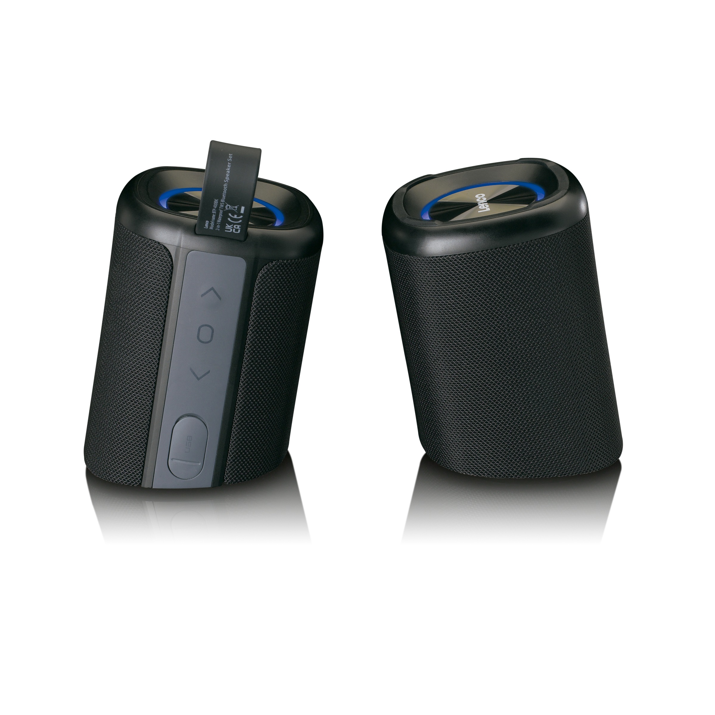 Lenco Bluetooth-Lautsprecher »BTP-400BK«, 2-in-1 Design, wasserdicht (IPX7)