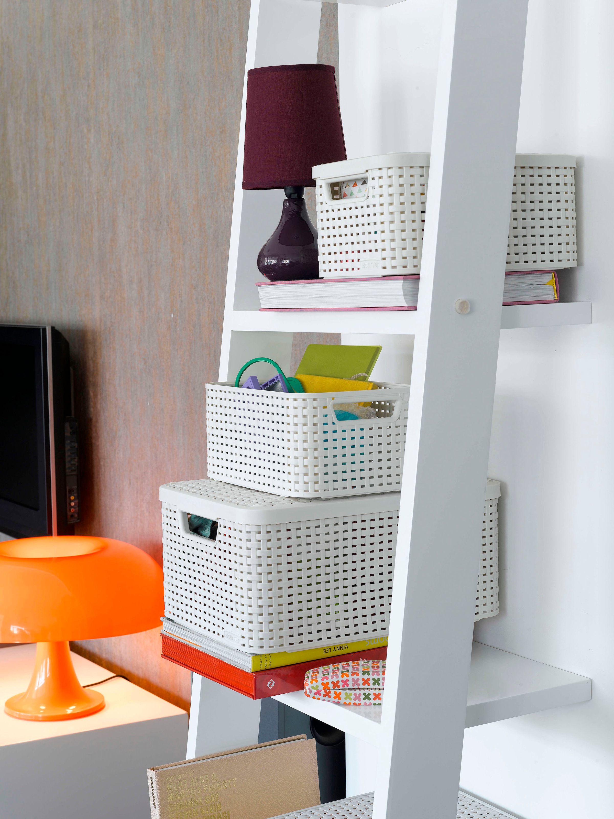 Curver Organizer »Style Box L+M+S«, (Set, 3 St.), Aufbewahrungsbox, stapelbar mit und ohne Deckel