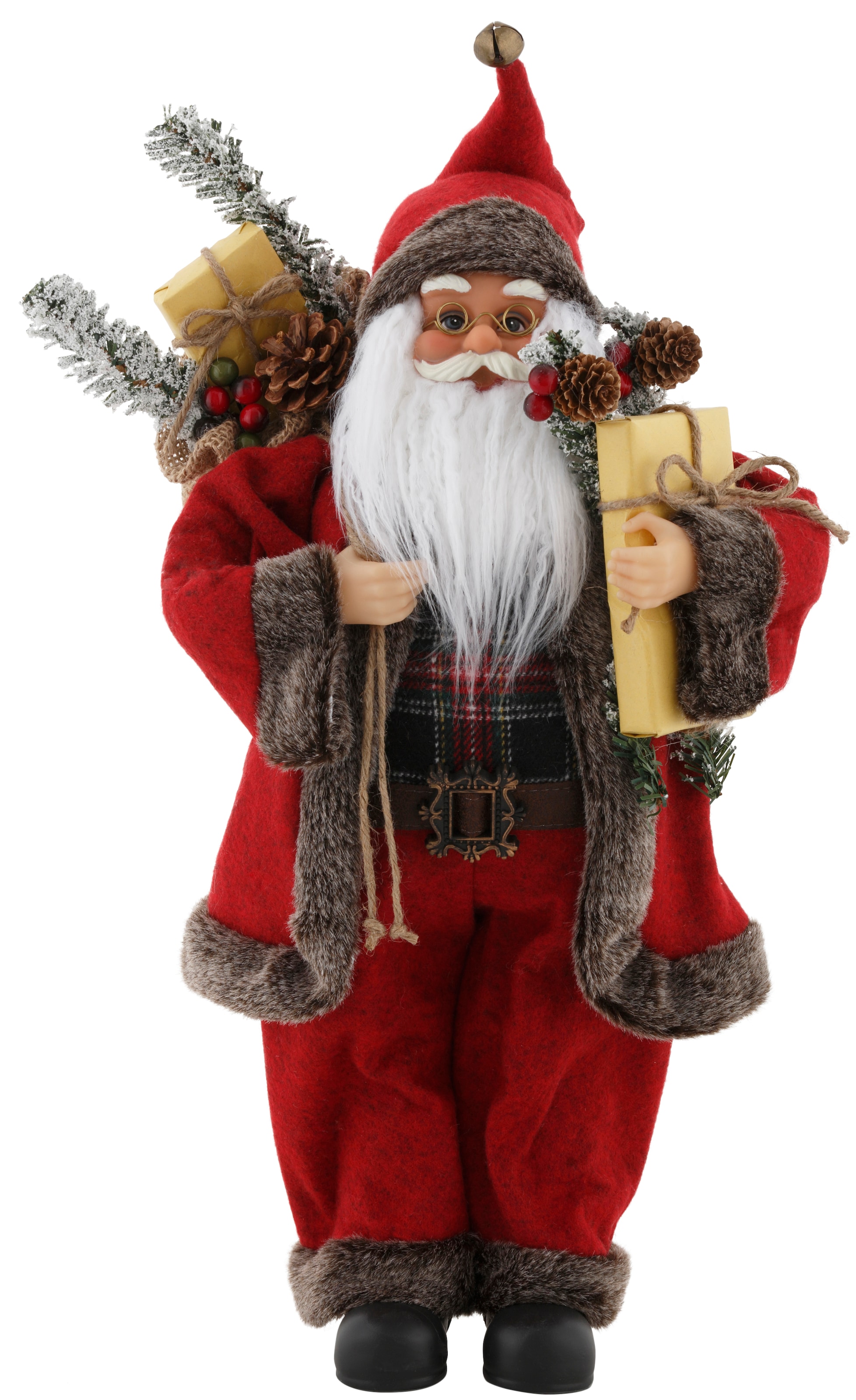 my home Weihnachtsmann »Weihnachtsdeko rot«, mit Sack und Geschenken, Höhe  ca. 45,5 cm bei OTTO