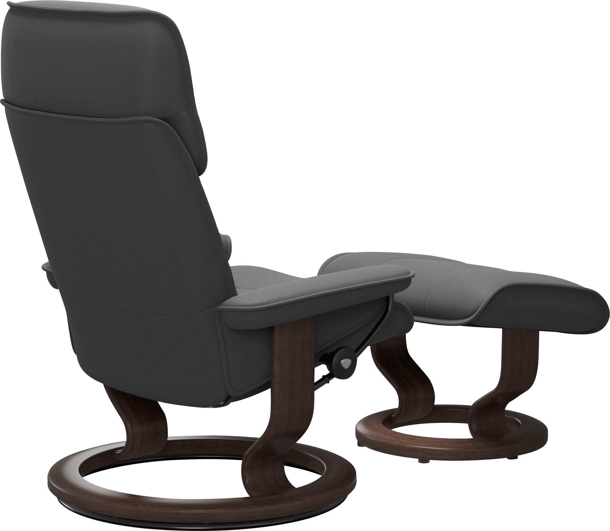 Stressless® Relaxsessel »Admiral« Set, Relaxsessel inkl. Hocker,  mit Classic Base, Größe M & L, Gestell Wenge