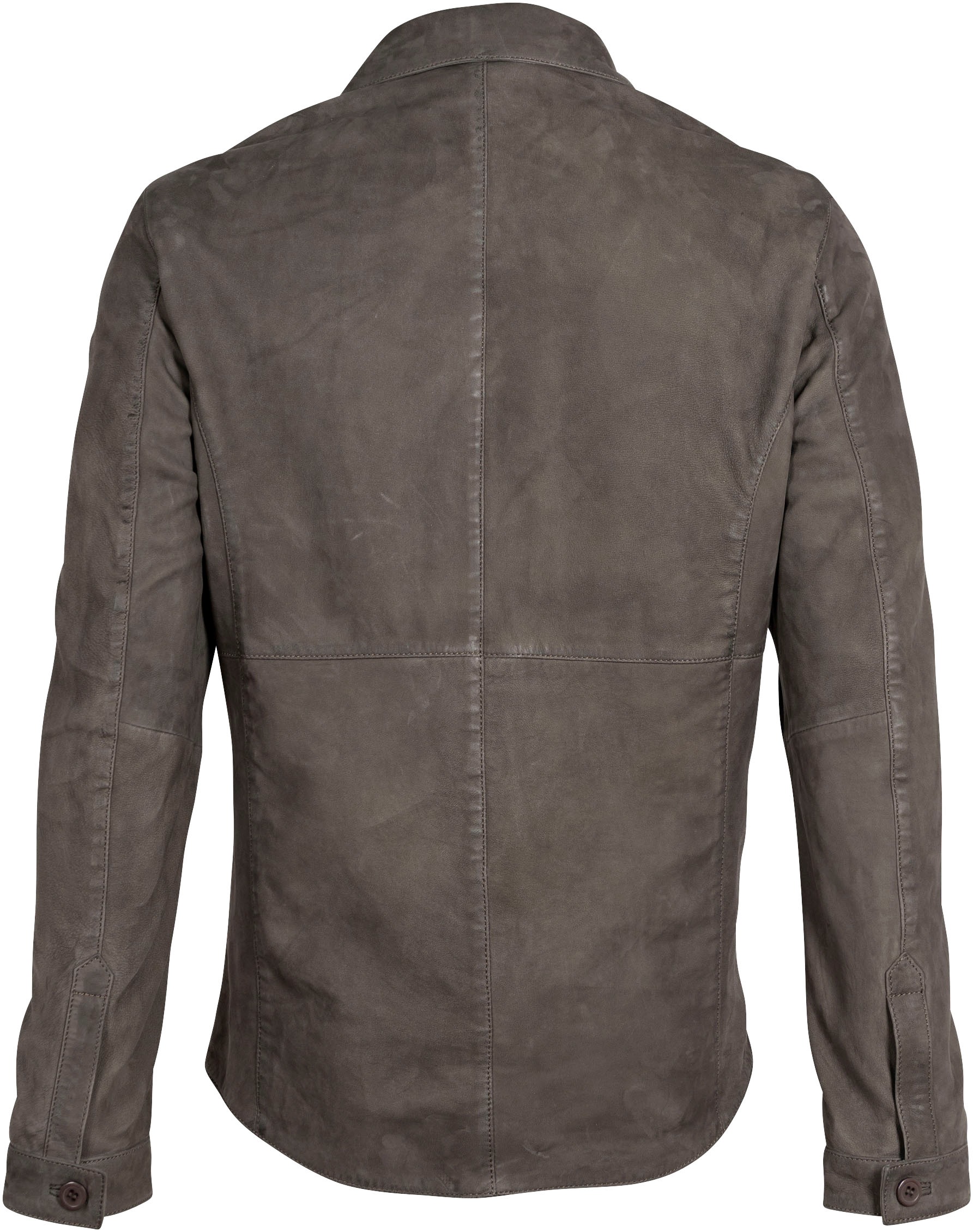 Mauritius Lederjacke »MMJemmo«, mit Hemdblusenkragen, Knopfleiste