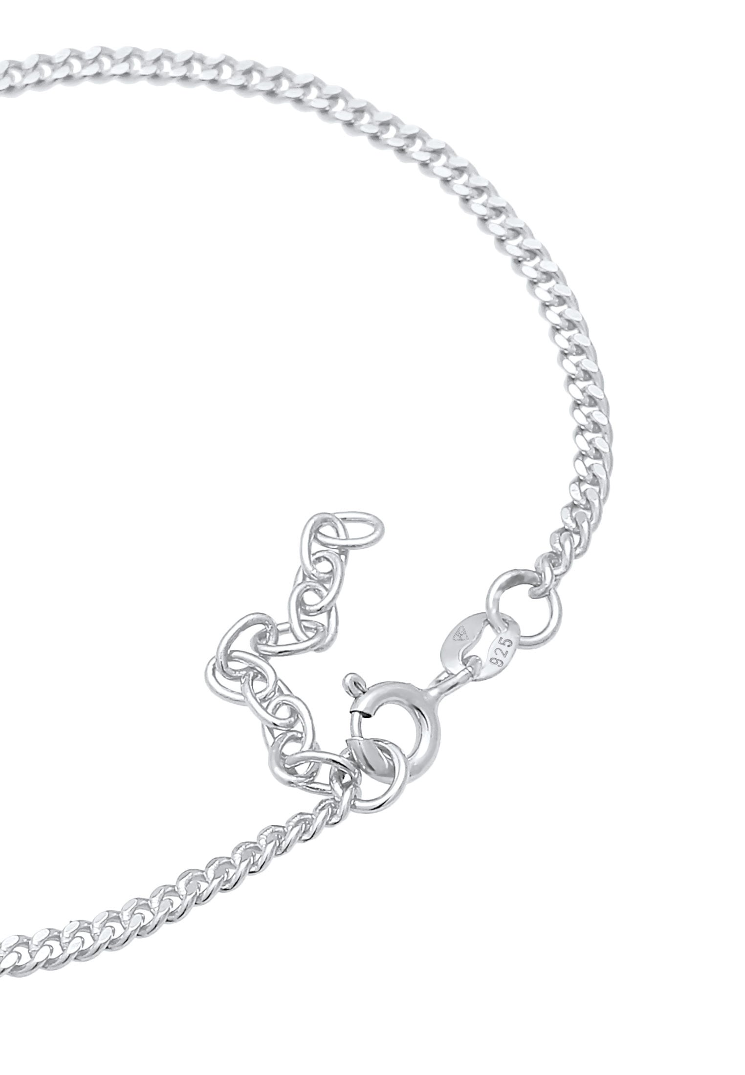 Elli Armkette »Armband Panzer Chunky Chain Zart Basic Massiv 925 Silber«