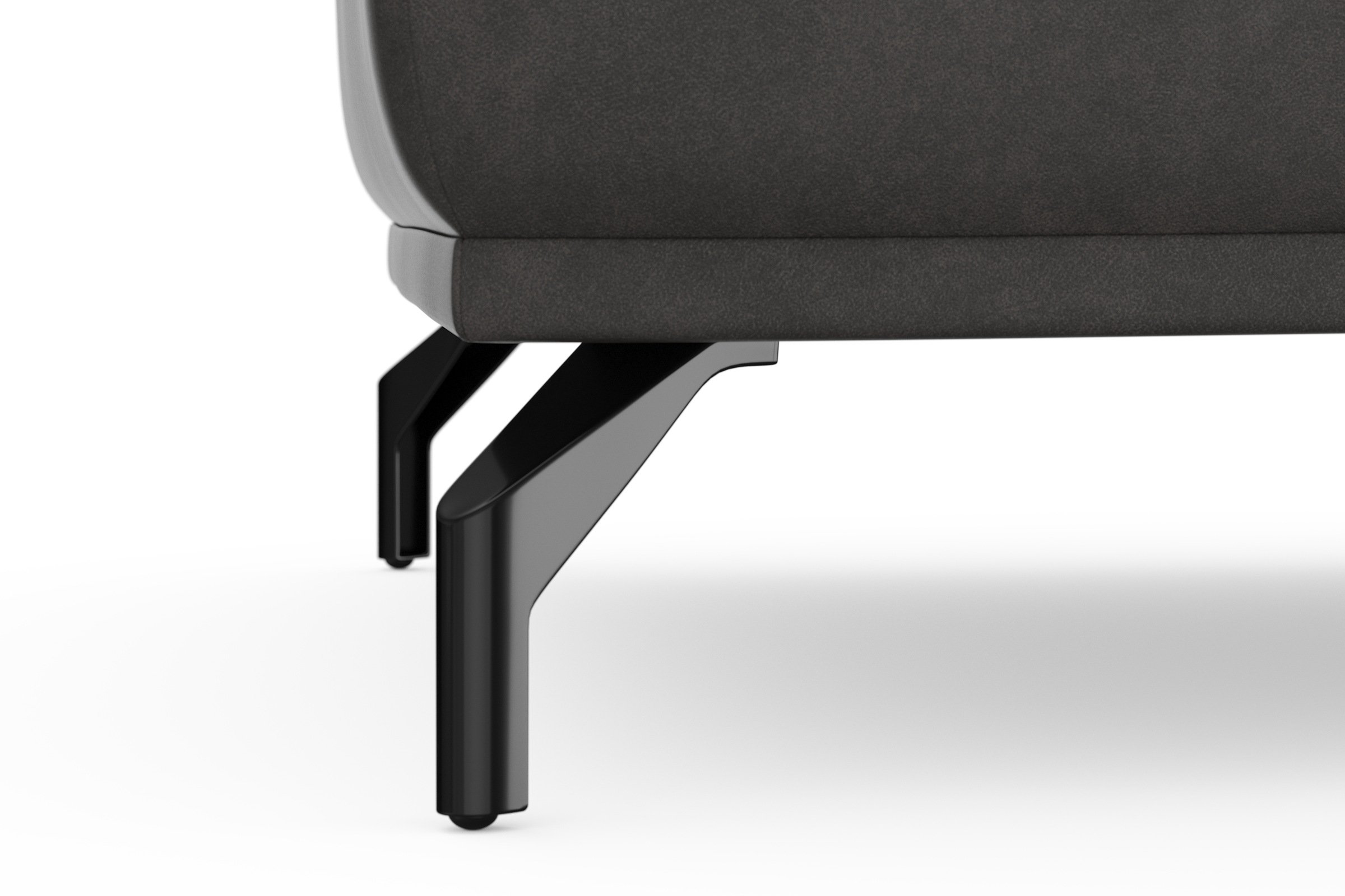 sit&more Hocker »Bailando«, mit Federkern und schwarzen, matten Metallfüßen