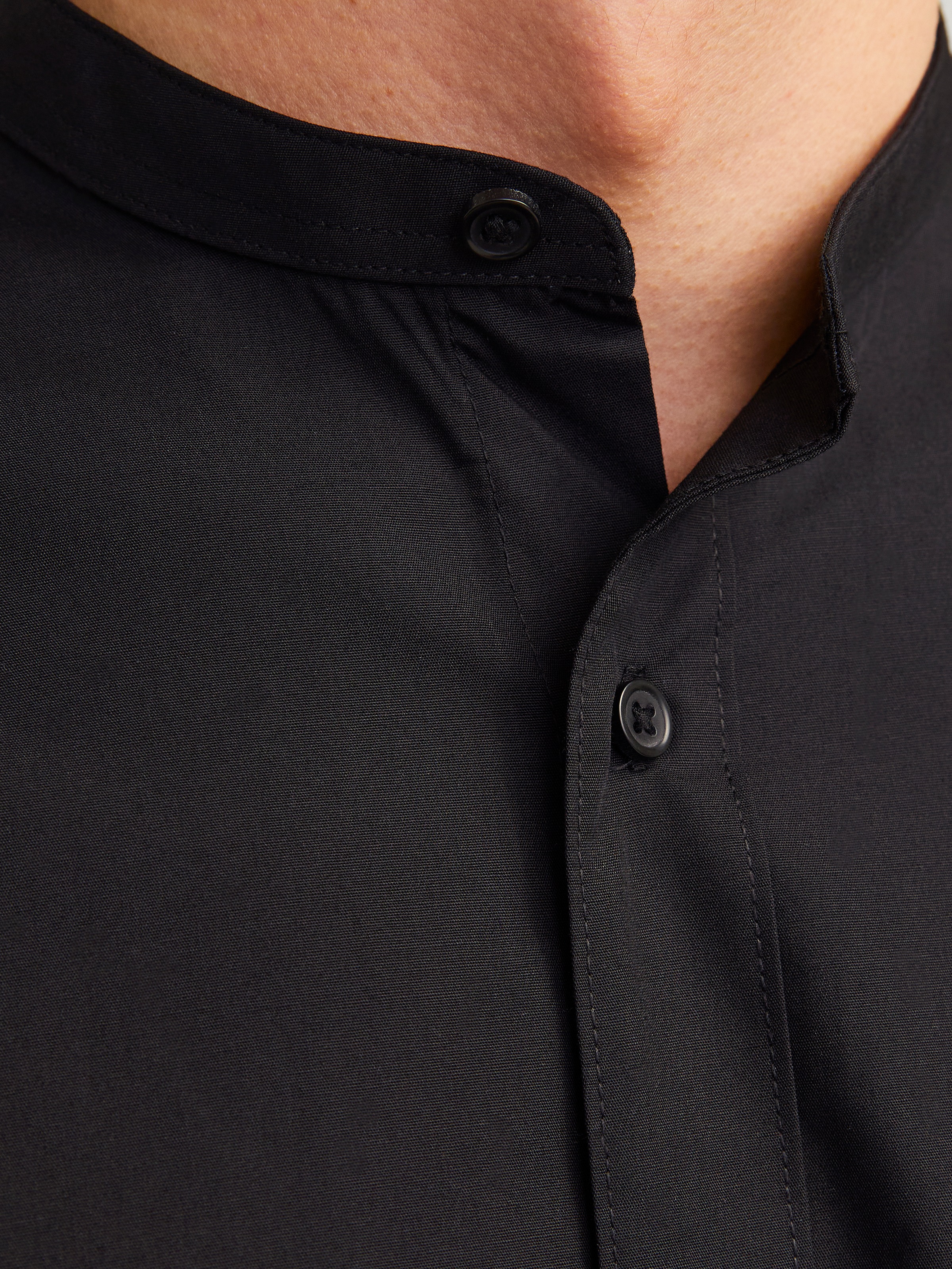Jack & Jones Langarmhemd »JJJOE SHIRT LS PLAIN MAO«