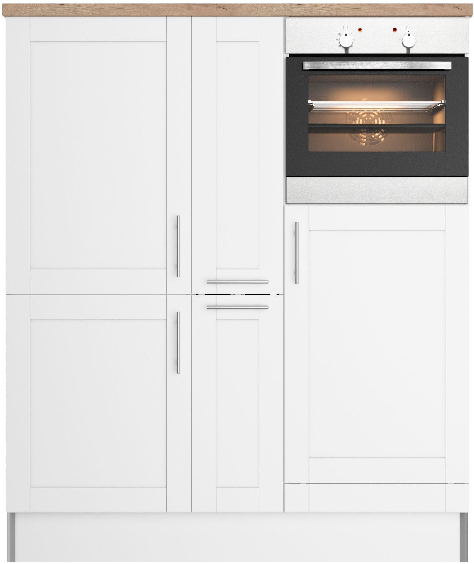 KOCHSTATION Pantryküche »KS-Ahus«, Breite 150 cm,wahlweise mit E-Geräten,Soft-Close-Funktion
