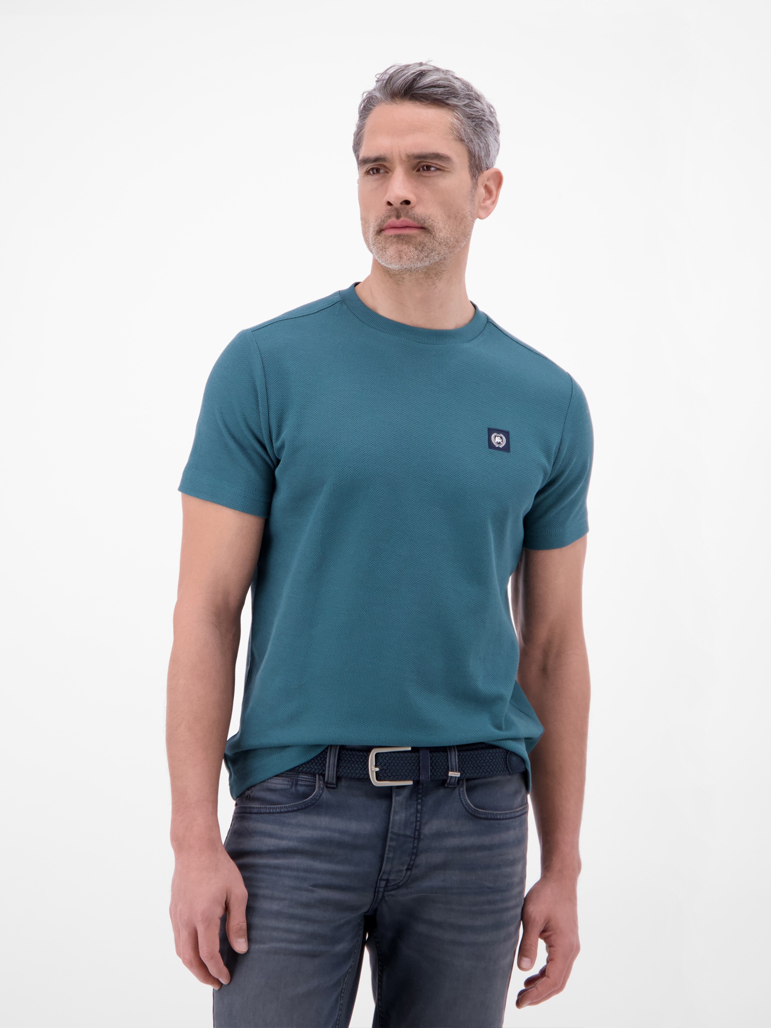 LERROS Flechtgürtel »Elastischer Flechtgürtel mit Lederapplikationen«