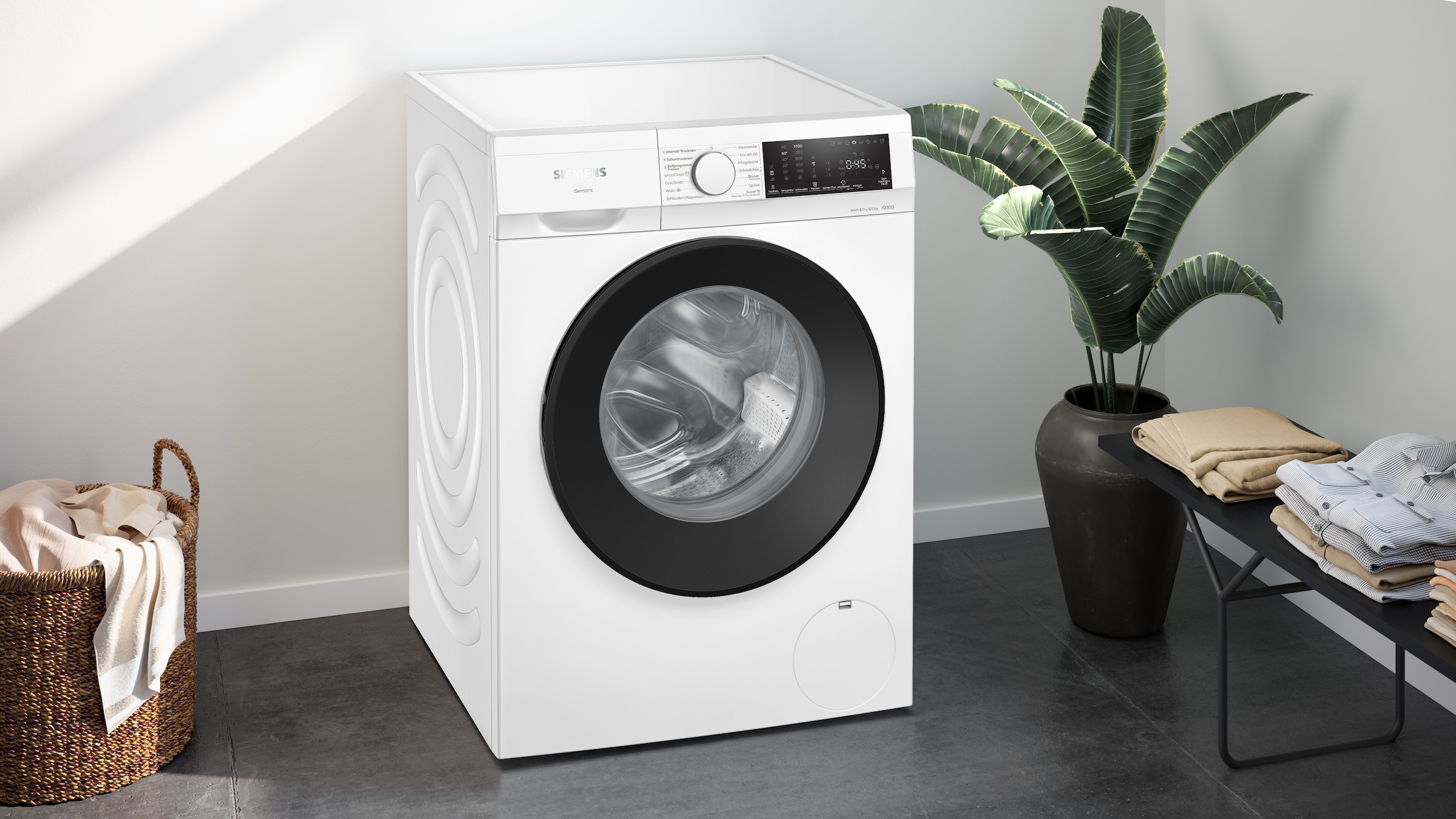 SIEMENS Waschtrockner »WN44A141« iQ300 9 kg /5 kg 70 dB(A)