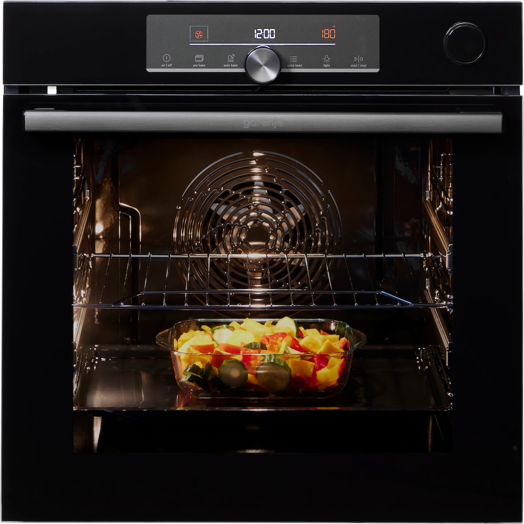 GORENJE Backofen »BPSA6747A08«, BPSA6747A08BG, mit 2-fach-Teleskopauszug, Pyrolyse-Selbstreinigung