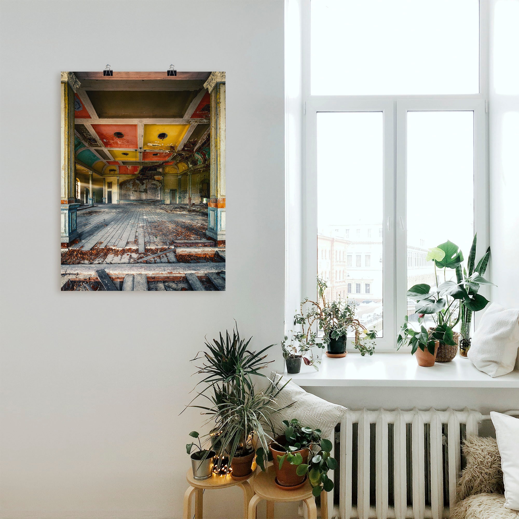 Artland Wandbild »Lost Place - Der letzte Tanz Tanzsaal« Gebäude 1 Stk. tlg. als Alubild, Poster in verschied. Größen