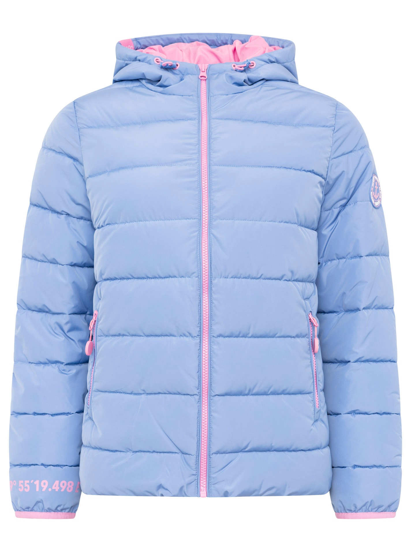 Zwillingsherz Steppjacke »"Moin Moin"«, mit Kapuze, Kapuze, wärmend, Kontrastnähte