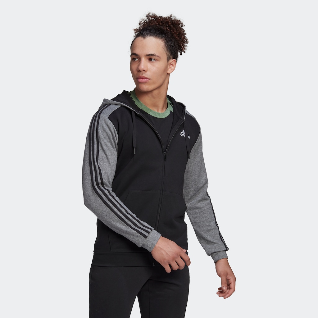 adidas Sportswear Kapuzensweatshirt »ESSENTIALS MÉLANGE FRENCH TERRY KAPUZENJACKE«