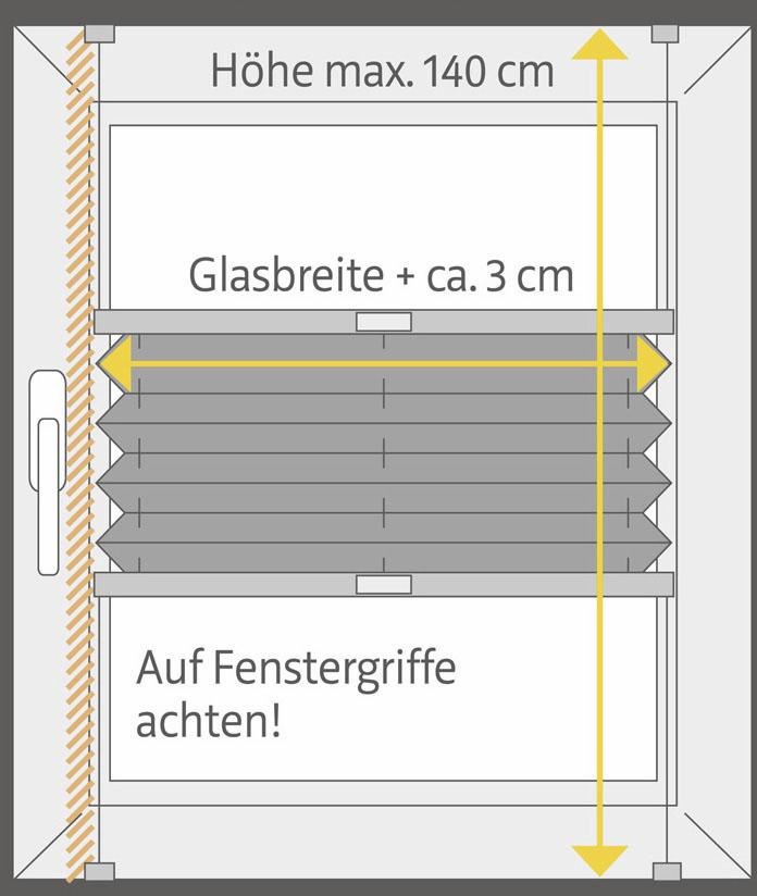 Good im »Allegra«, energiesparend, ohne verdunkelnd, Life Fixmaß Plissee Bohren, OTTO-Shop