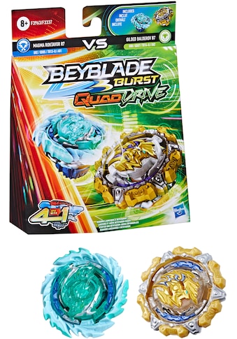 Hasbro Speed-Kreisel »Beyblade Burst QuadDrive Magma Roktavor R7 und Gilded Balderov B7« kaufen