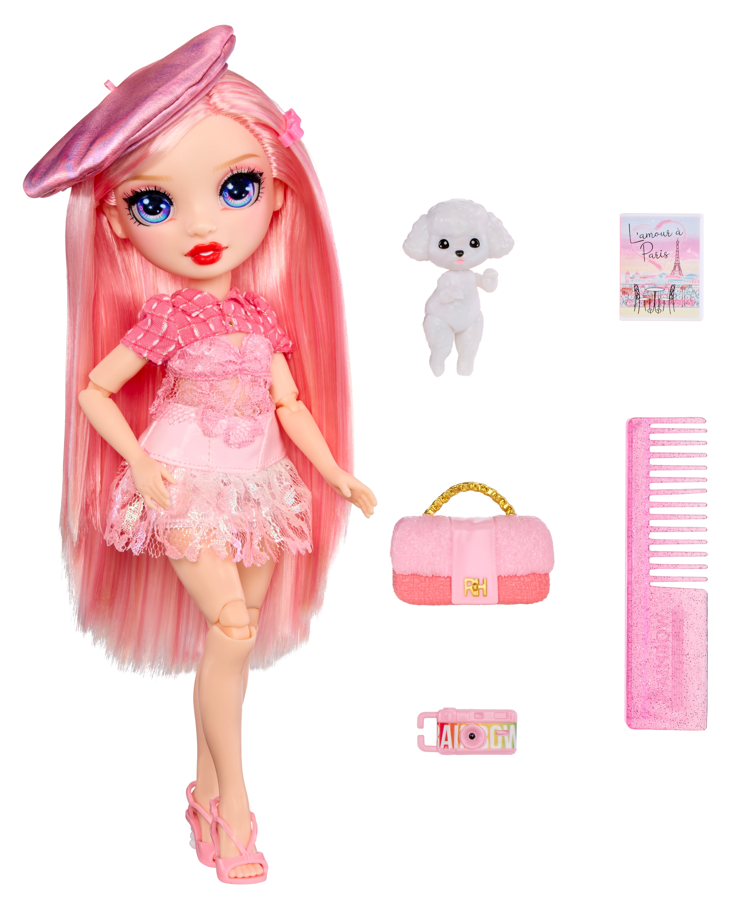 RAINBOW HIGH Anziehpuppe »Rainbow High Pretty in Paris Fashion Doll- Bella«