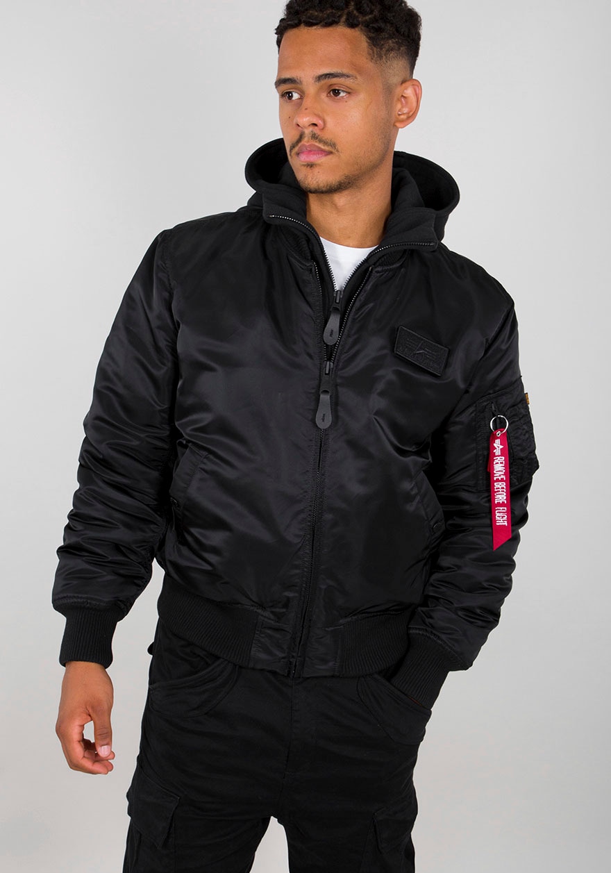Alpha Industries Bomberjacke »MA-1 ZH Back Print«, mit Kapuze