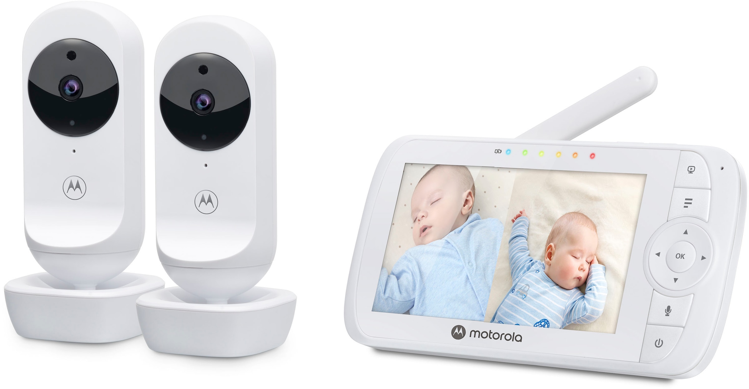 Babyphone »Video Nursery VM 35-2 Twin 2x Kameras«, 5-Zoll-Farbdisplay