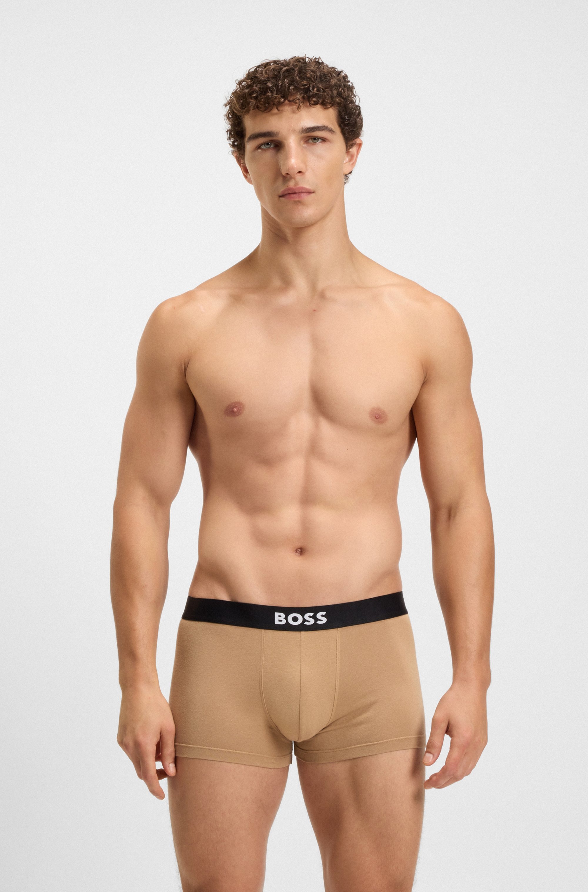 BOSS Trunk »3P Trunk BOSS ONE«, mit unifarbenen Bund
