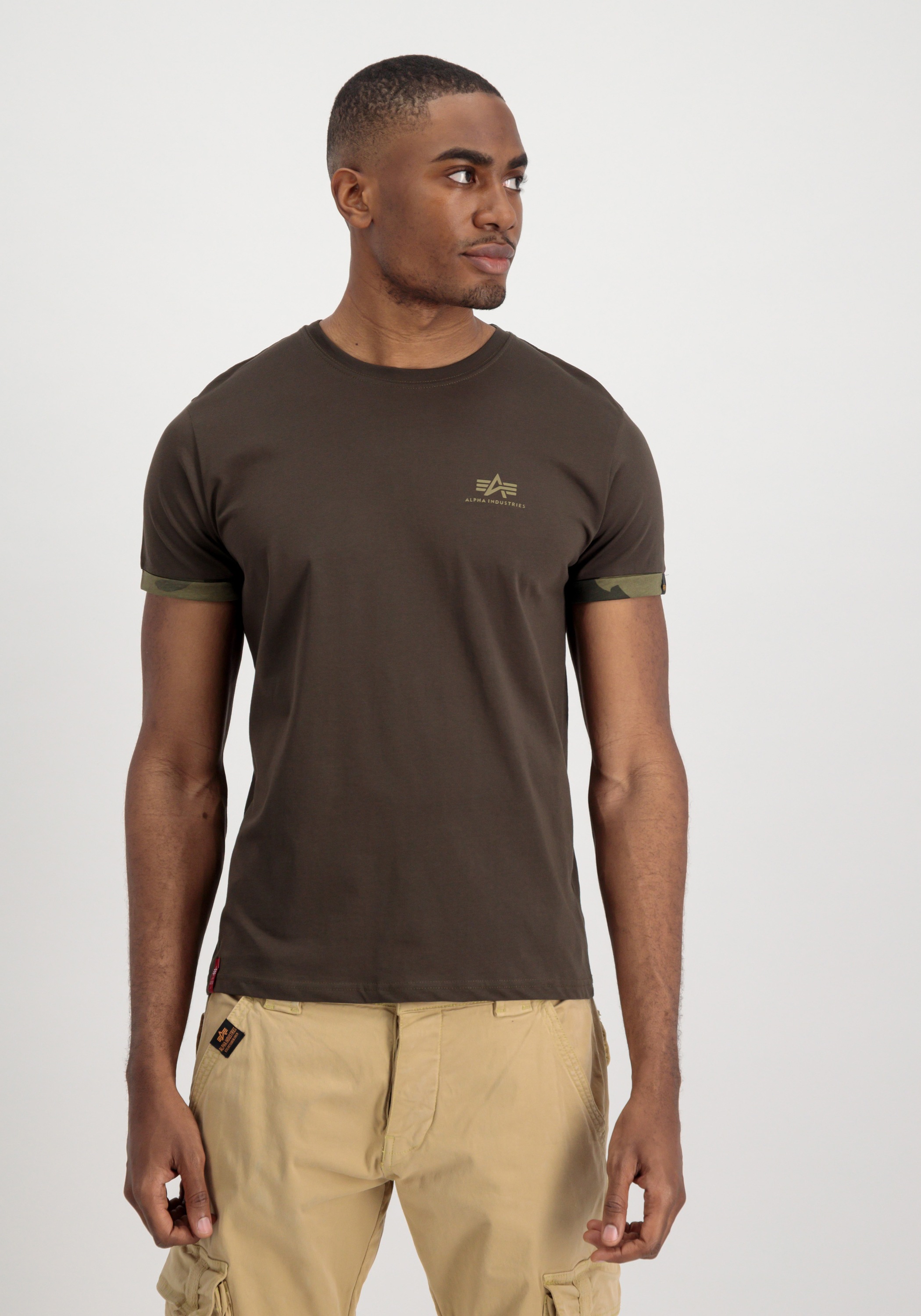 Alpha Industries T-Shirt »Alpha Industries Men - T-Shirts Roll-Up Sleeve T-Shirt«