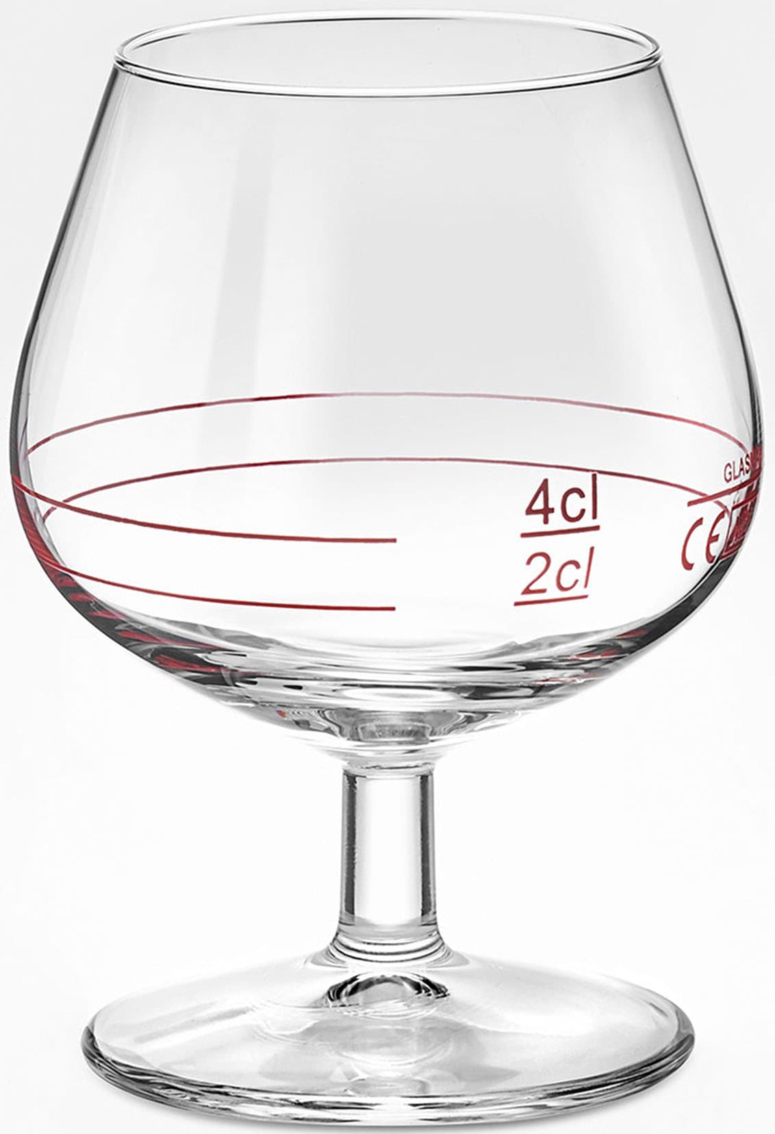 van Well Cognacglas »Cognacschwenker Casino Rotring geeicht 2+4cl, 12 Stück« geeicht, Rotring