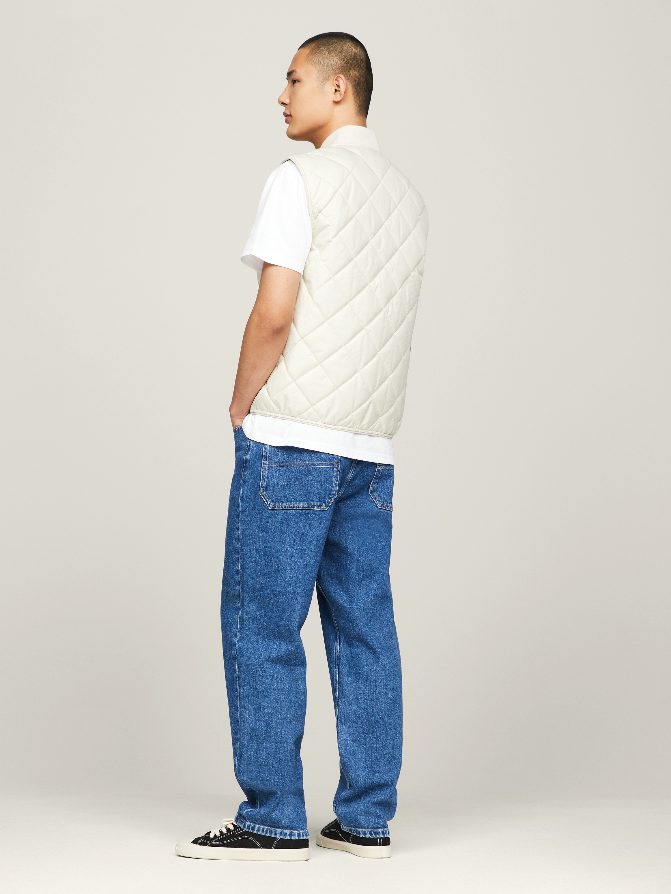 Tommy Jeans Steppweste »TJM REG ENTRY VEST«, mit modischem Rautenmuster