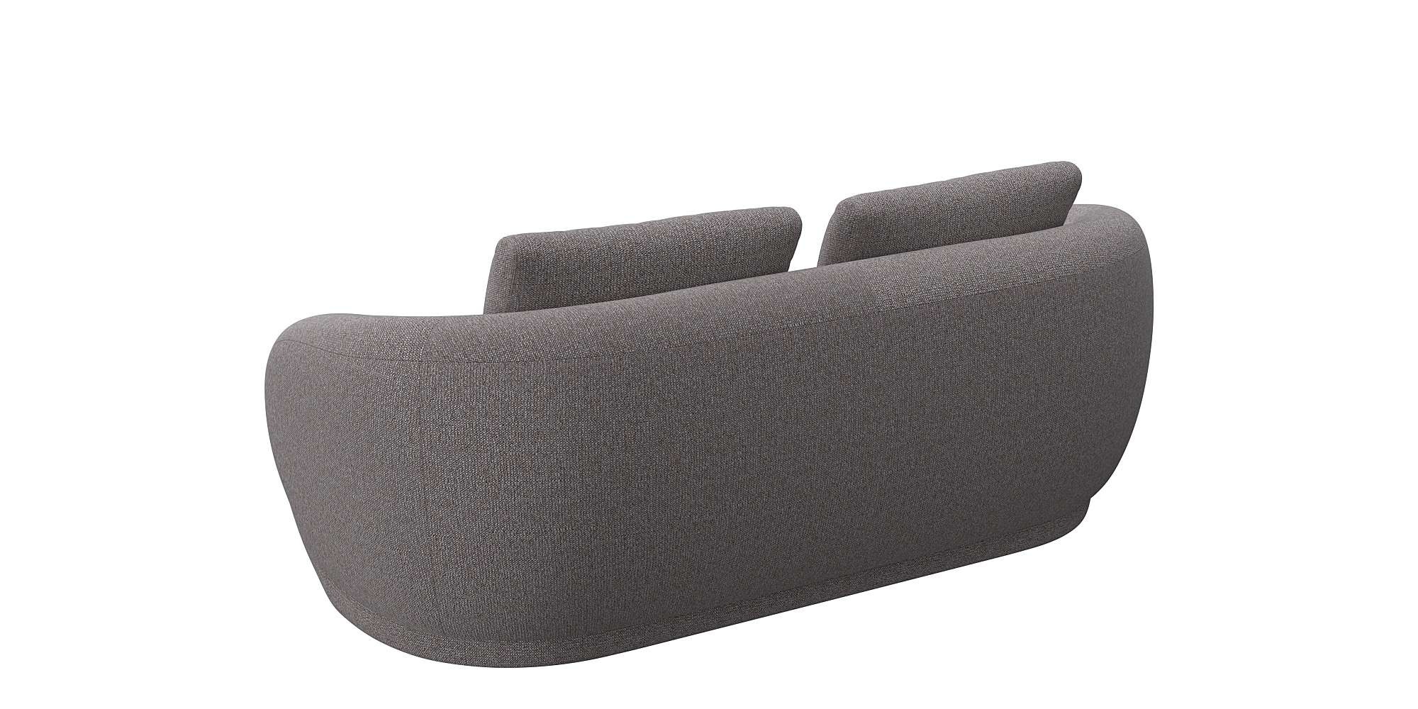 FLEXLUX 2,5-Sitzer »Torino, rund, Couch, Loveseat,« Modernes, organisches Sofa-Design, Kaltschaum, Wellenunterfederung
