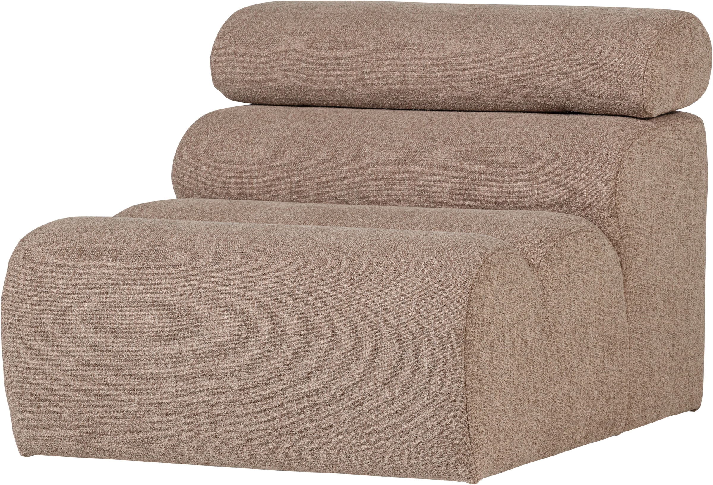 WOOOD Sofa-Mittelelement »Novi Bezug mit verstellbarer Nackenstütze B 82 x T 113 x H 86 cm« Tragkraft 120 kg, Maximale Verschleißfestigkeit