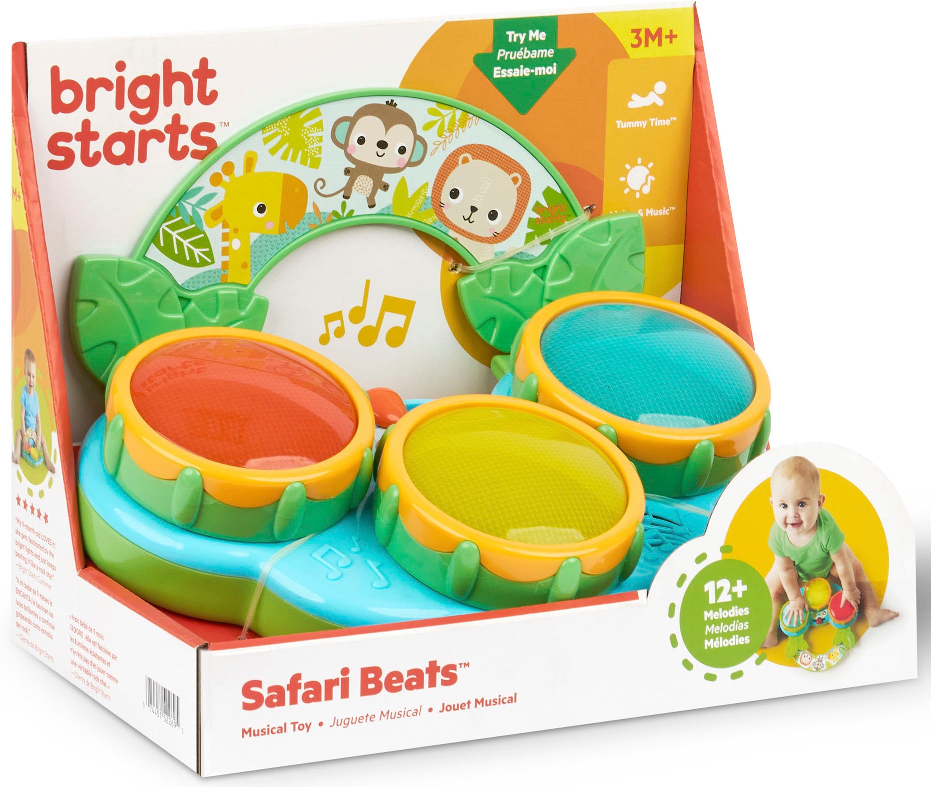 Bright Starts Spielzeug-Musikinstrument »Safari Beats«, mit Licht und Sound