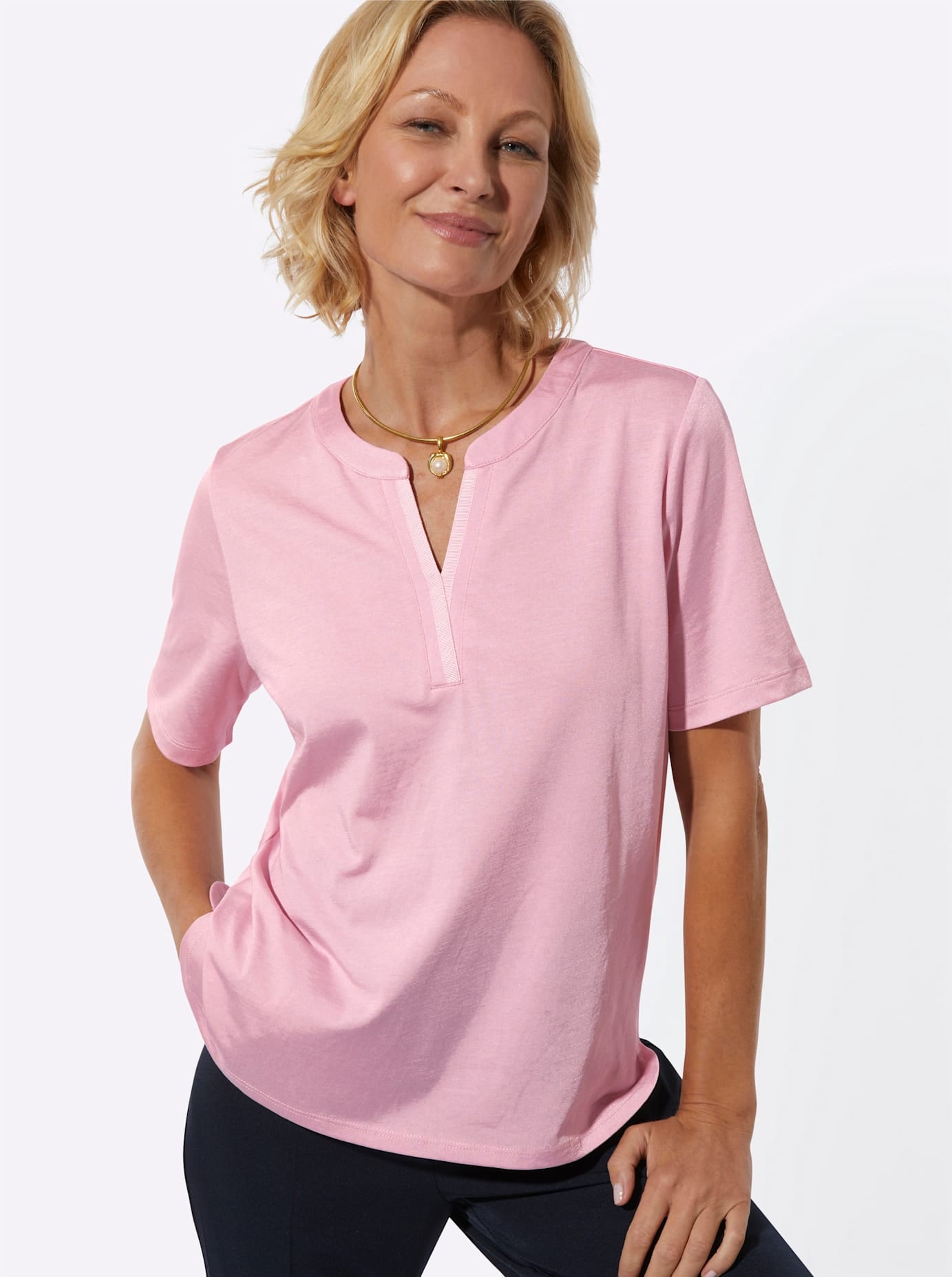   Rundhalsshirt »Kurzarm-Shirt« 1 tlg.