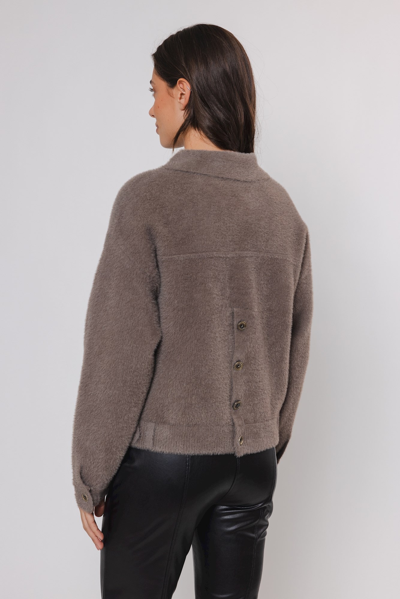Rino & Pelle Strickjacke »BUBBLY«, im Teddyfell-Look, mit Knopfleiste