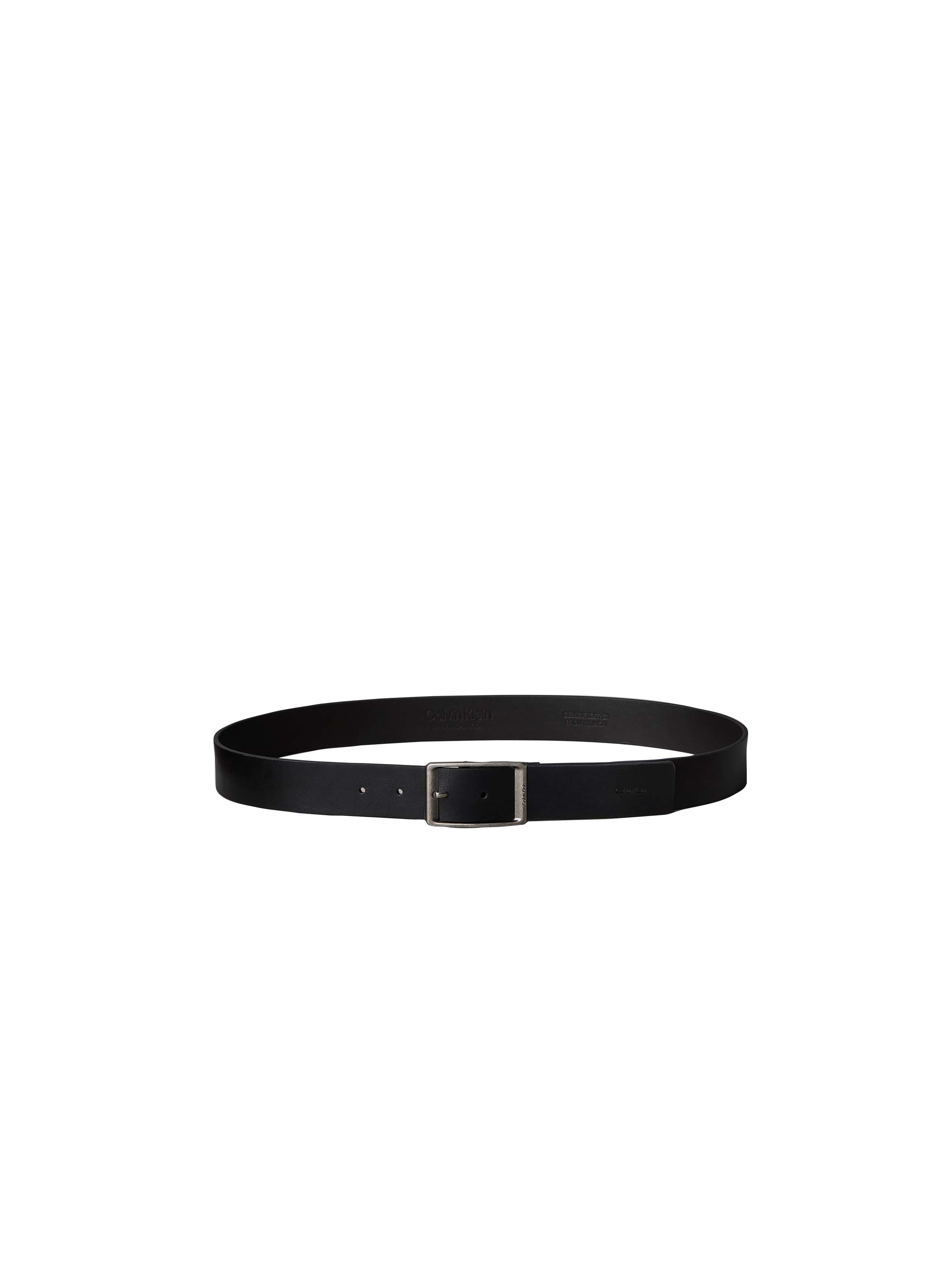Calvin Klein Jeans Ledergürtel »CASUAL ROUND BUCKLE TUMBLED 35MM« Regular fit und größenverstellbar