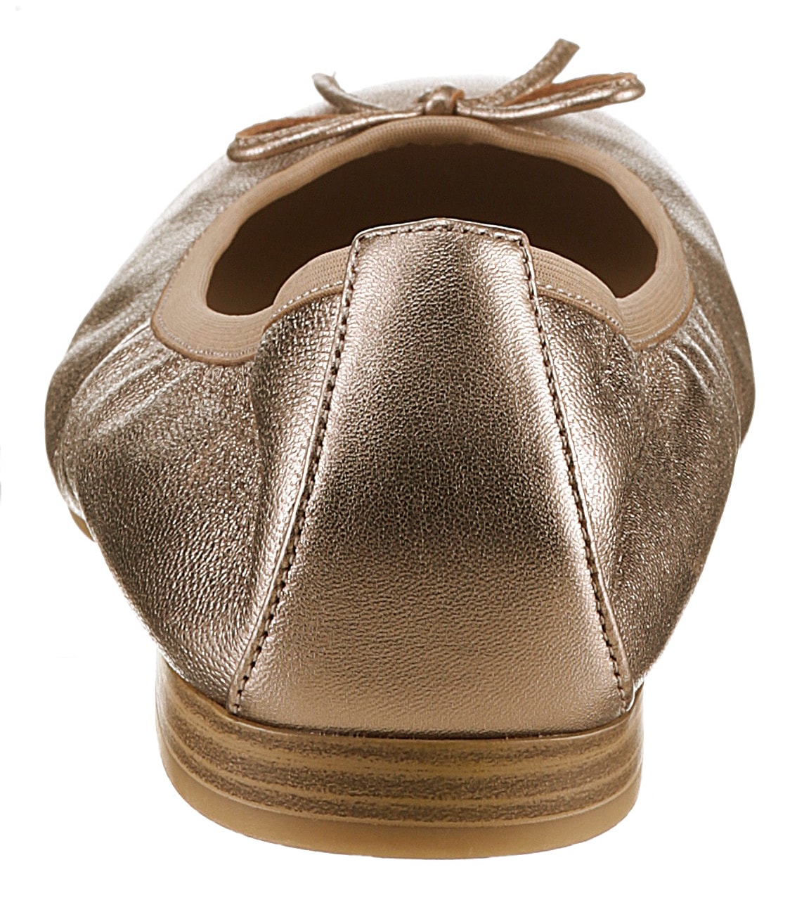Tamaris Ballerina, Festtagsschuh, Hochzeitsschuh, Flats mit schönem Metallic-Schimmer