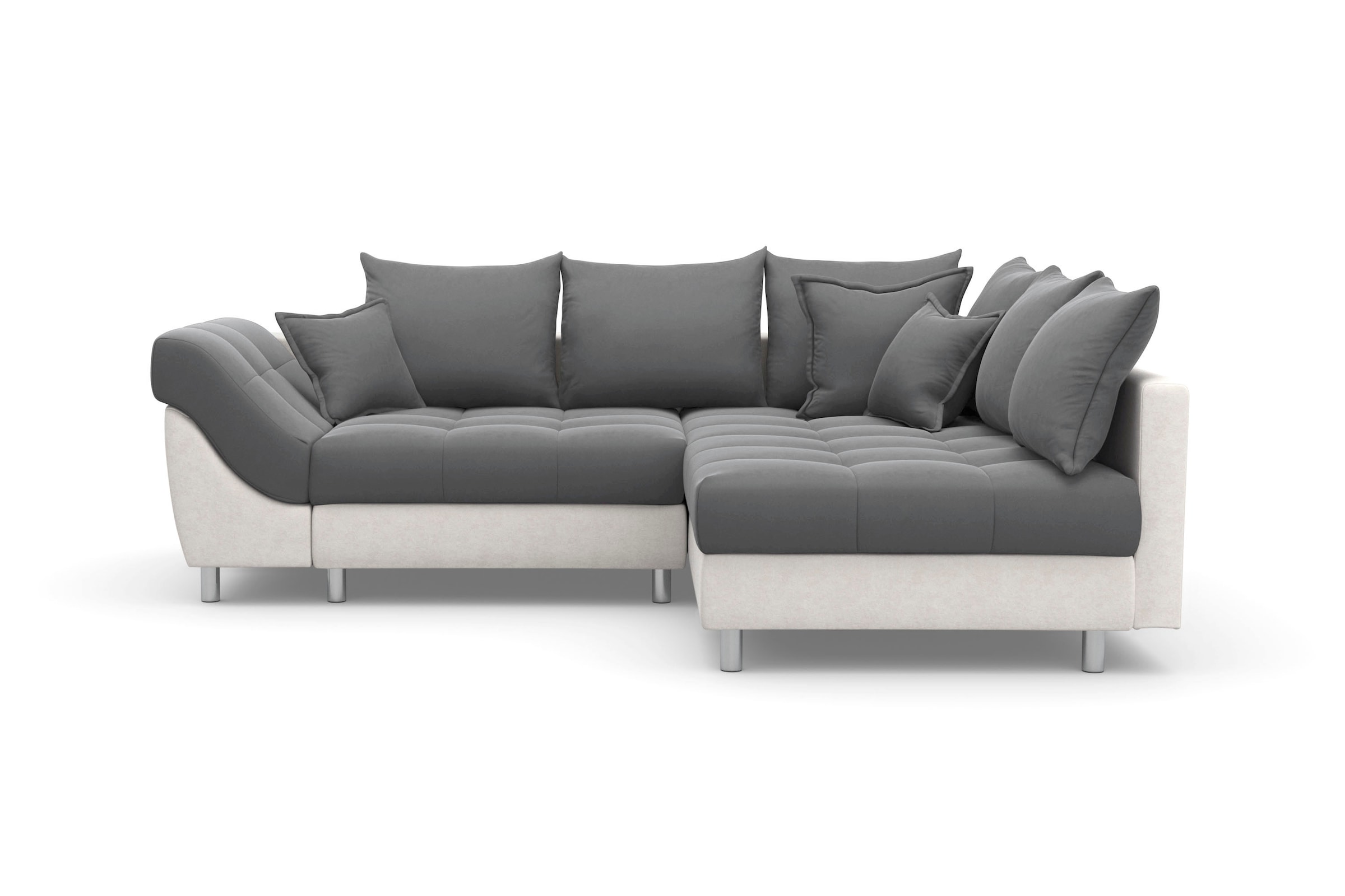 COLLECTION AB Ecksofa Joseli,  mit Zier- und Rückenkissen, komfortable Schanzen-Armlehne