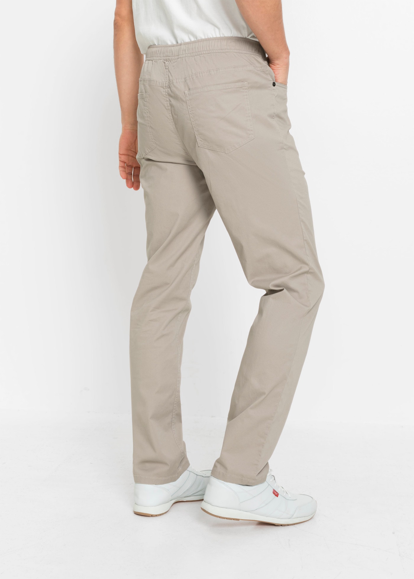 bonprix Schlupfhose  mit elastischem Bund, Regular Fit, aus Baumwolle und Elasthan